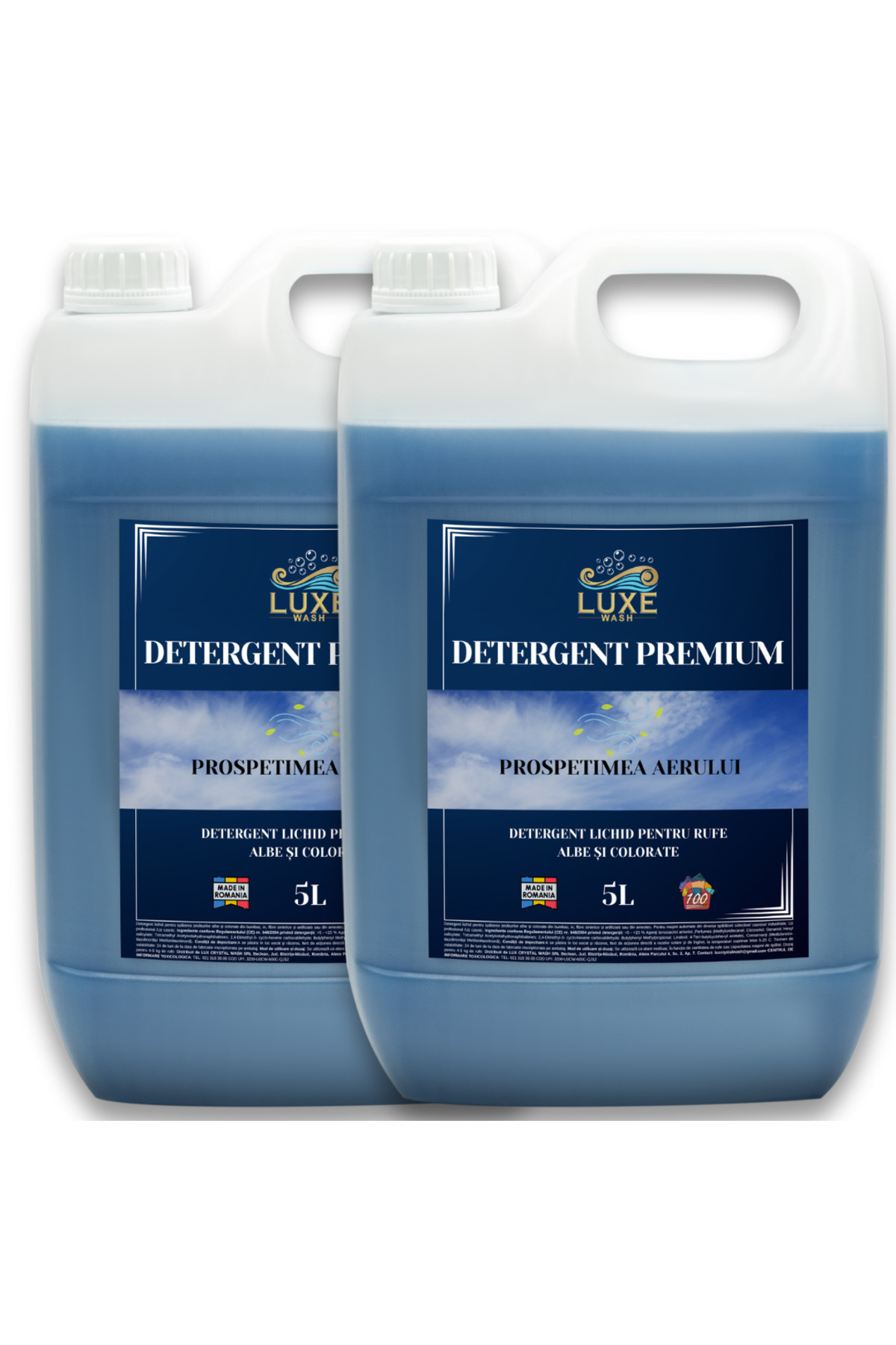 Luxe Wash Течен препарат за свежест на въздуха 10 л – опаковка 2 x 5 л. Интен...