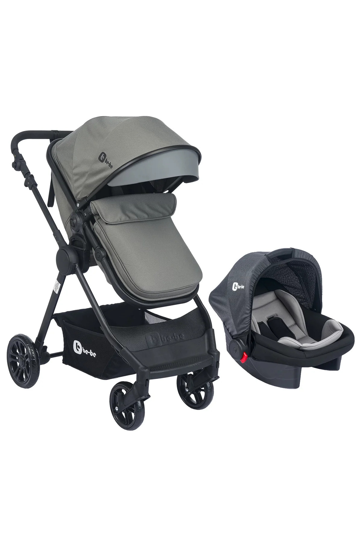 MUTLU BEBE Be-Be Elegant Travel Sistem Bebek Arabası – Çift Yön, Tam Yatış, Hafif Alüminyum Gövde