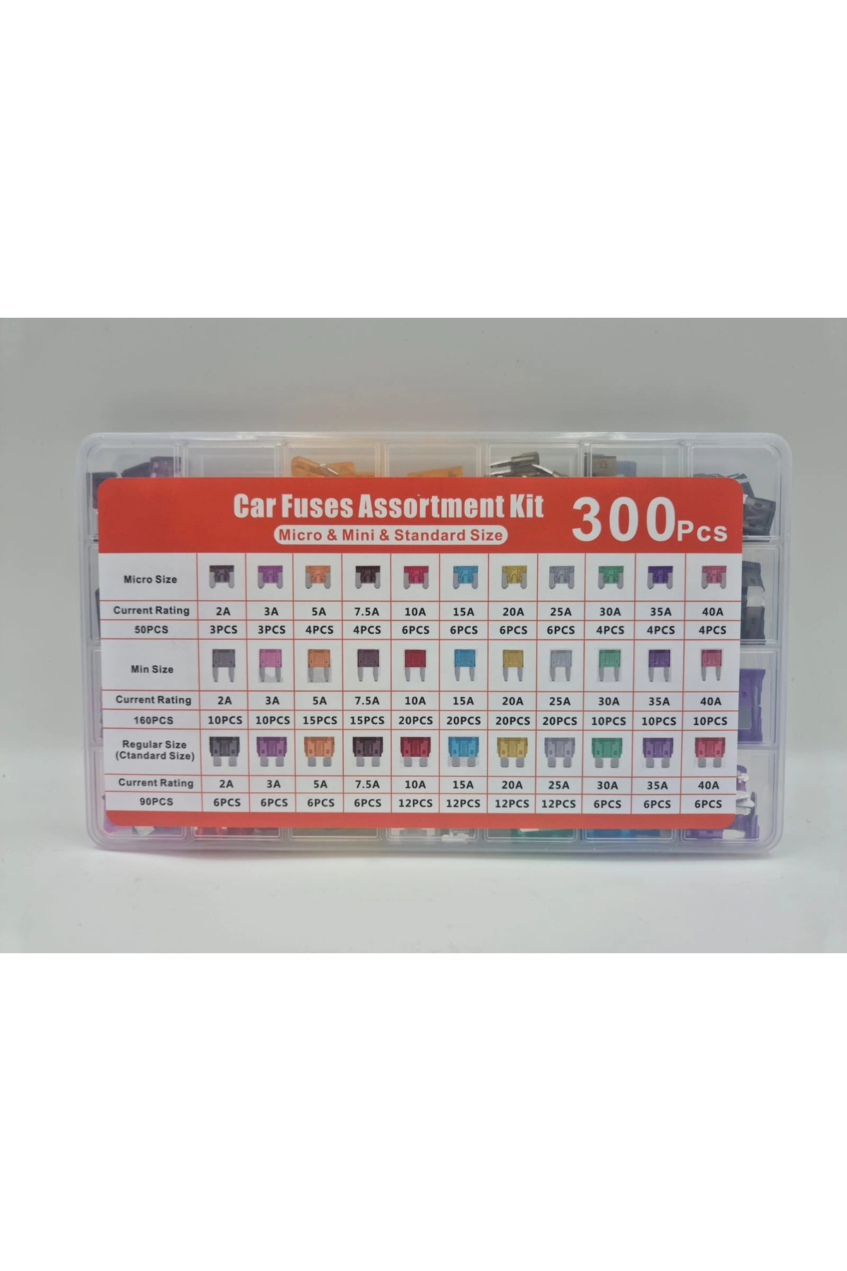 YSN SOUNDS Araç Sigortası 300 Adet - Micro ve Mini Oto Sigorta Çeşitleri - Araca Bıçak Sigortası - Araba Sigort