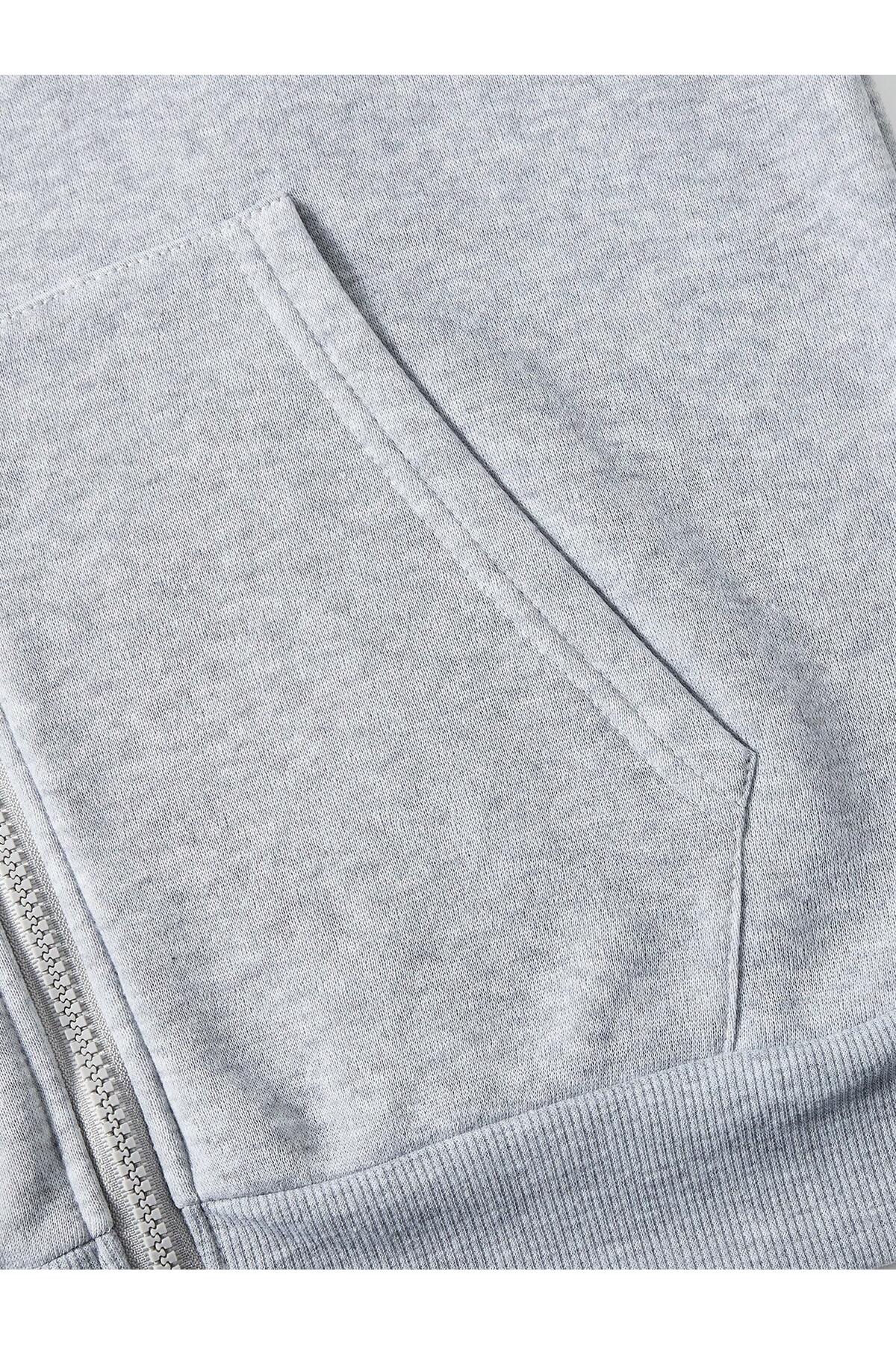 EYAX MODA UNISEX FERMUARLI HIRKA/CEKET görsel 7
