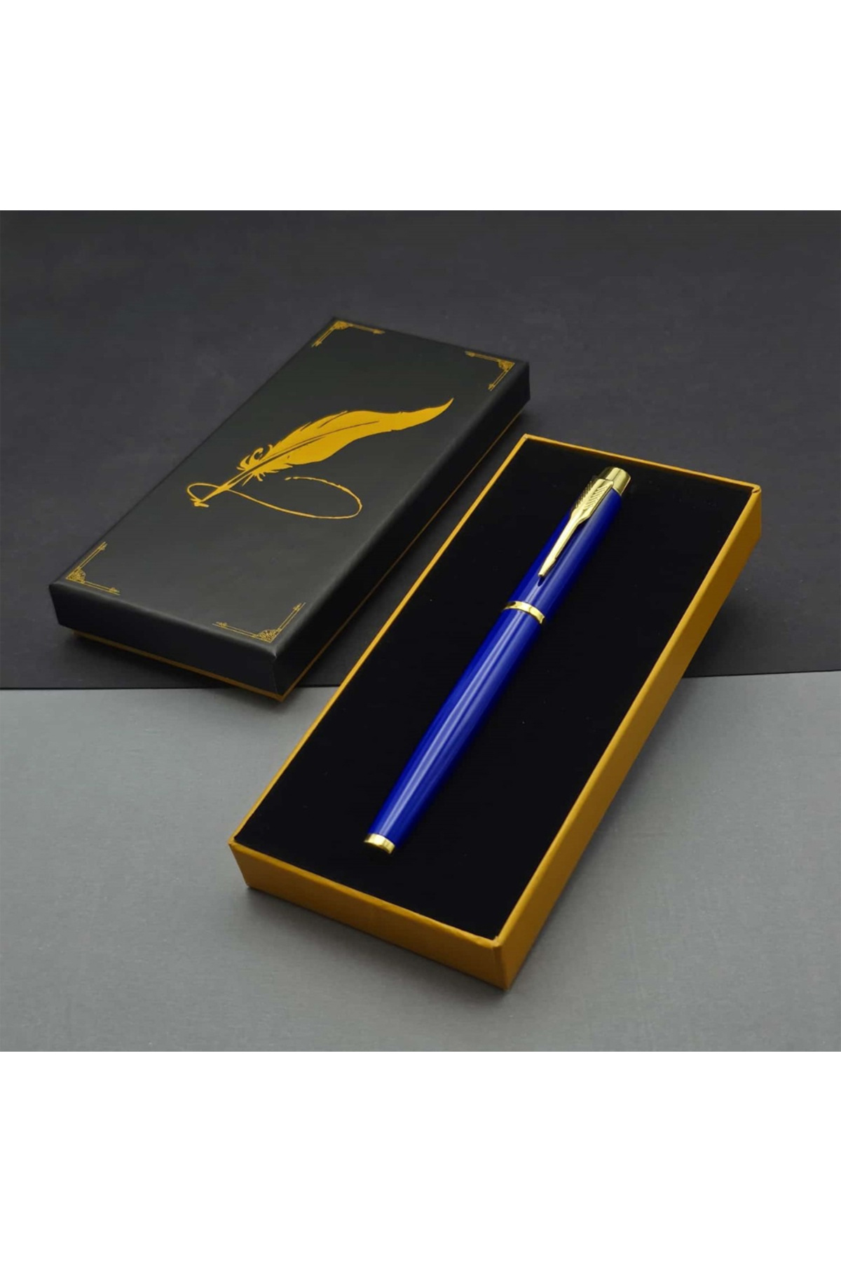Skygo Öğretmenler Günü Hediyesi Kutulu Metal Mavi Kalem