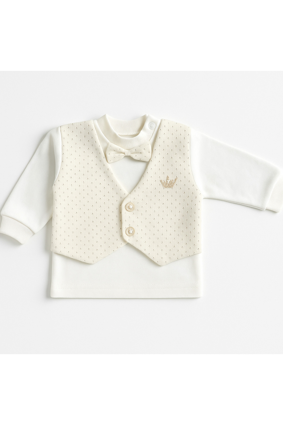 moukou Erkek Bebek Hastane Çıkışı Mevlüt Takımı 4 parça Kutulu Zıbın Set fotoğrafı 3 (önizleme)