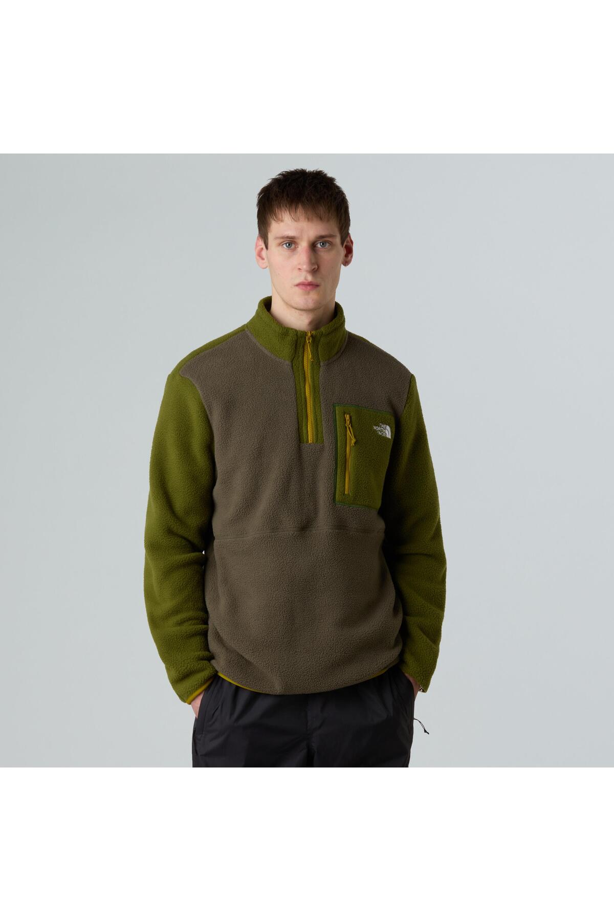 The North Face Yumıorı 14 Zıp Erkek Yeşil Sweatshirt NF0A883SEP71