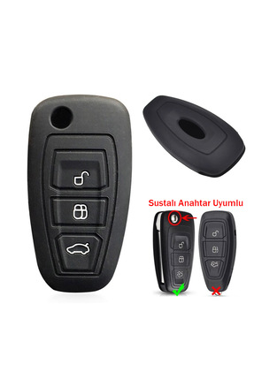 Genel Markalar Ford Focus Mondeo Fiesta Kuga Anahtar Uyumlu Silikon Oto Anaht...