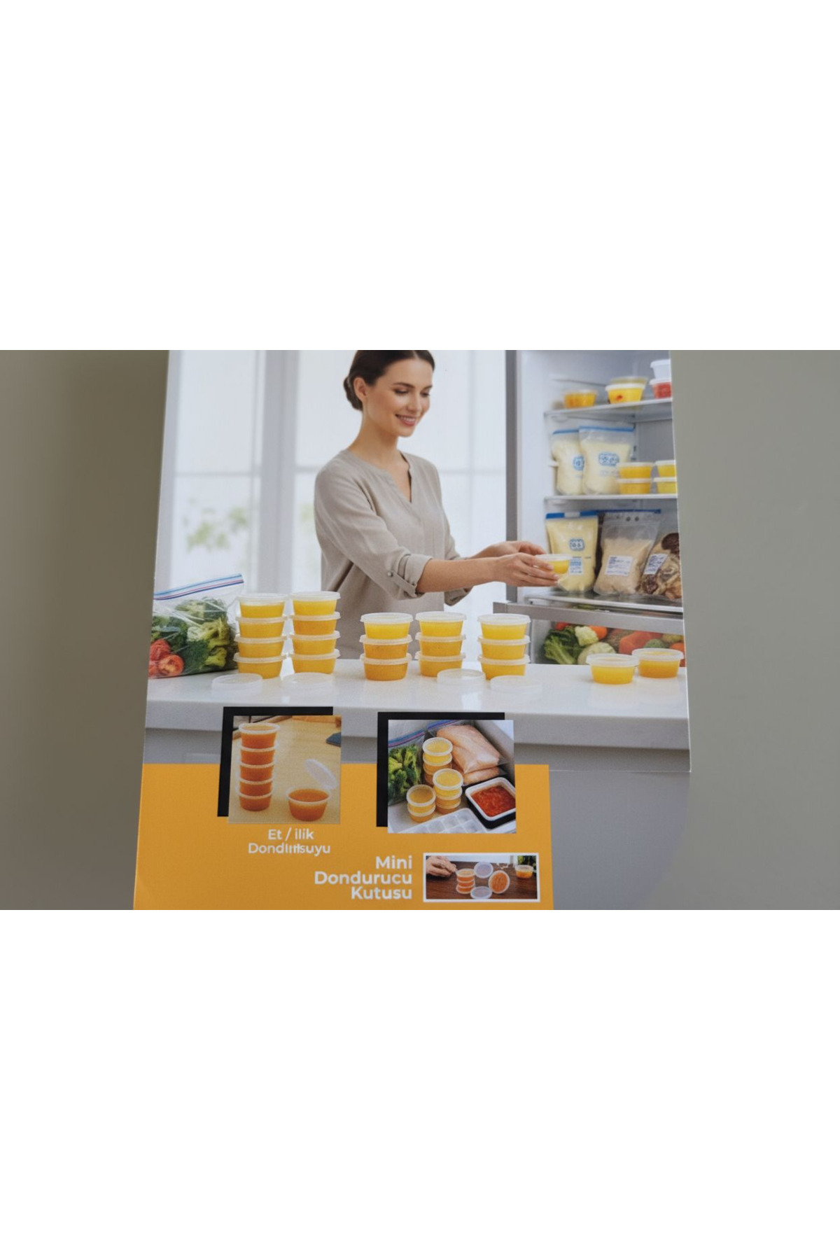 EMPA A V M 25 adet 60 ml/2 oz. ilik, et, tavuk suyu sos/ mama mini buzluk kabı mini ilaç kutusu