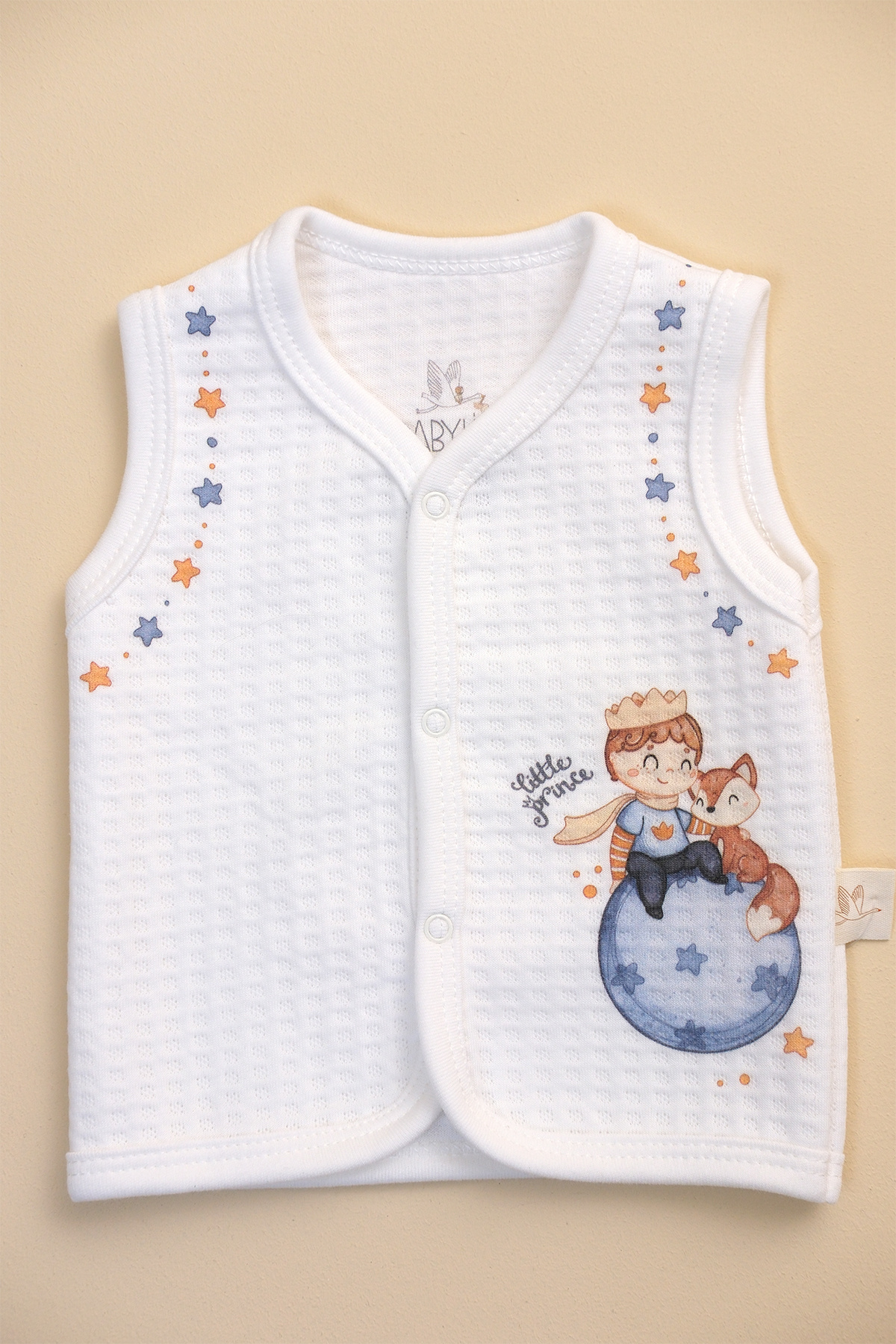 BABYLİM Küçük Prens Basic Kapitone Yelek %100Pamuk fotoğrafı 7 (önizleme)