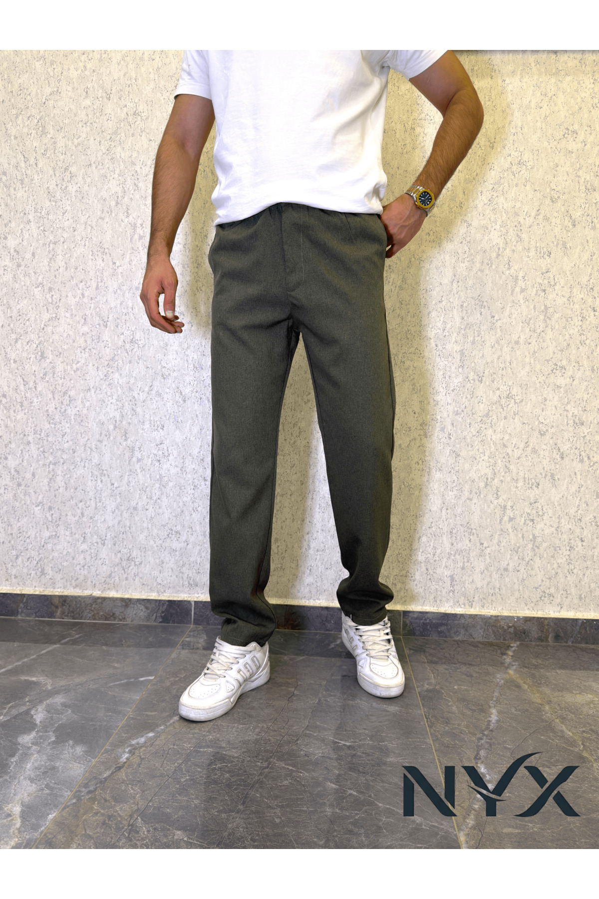 JOGGER Pantolon — خاکی Serhat — تصویر 2 از 4
