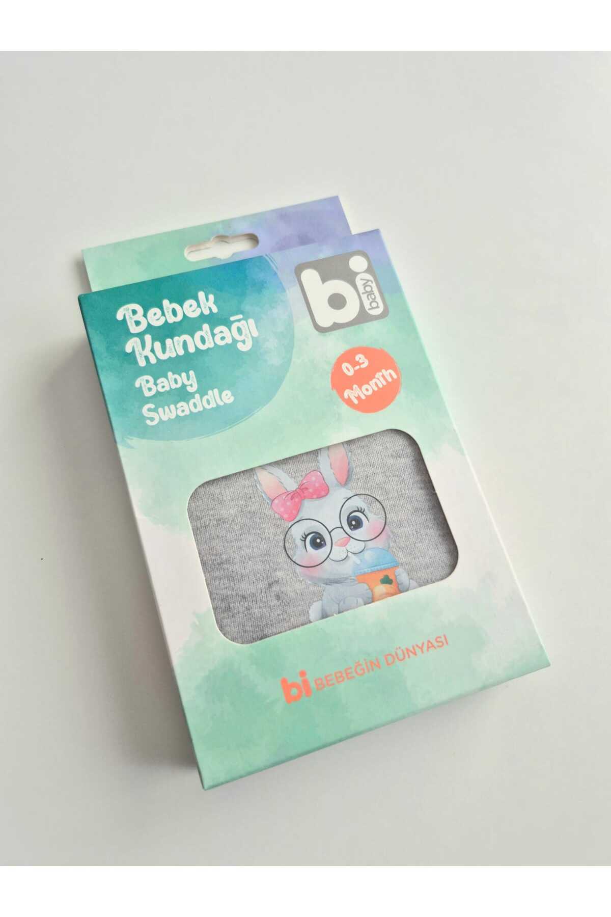 Bibaby % 100 Pamuk Kız Bebek Kundak 0-3 Ay