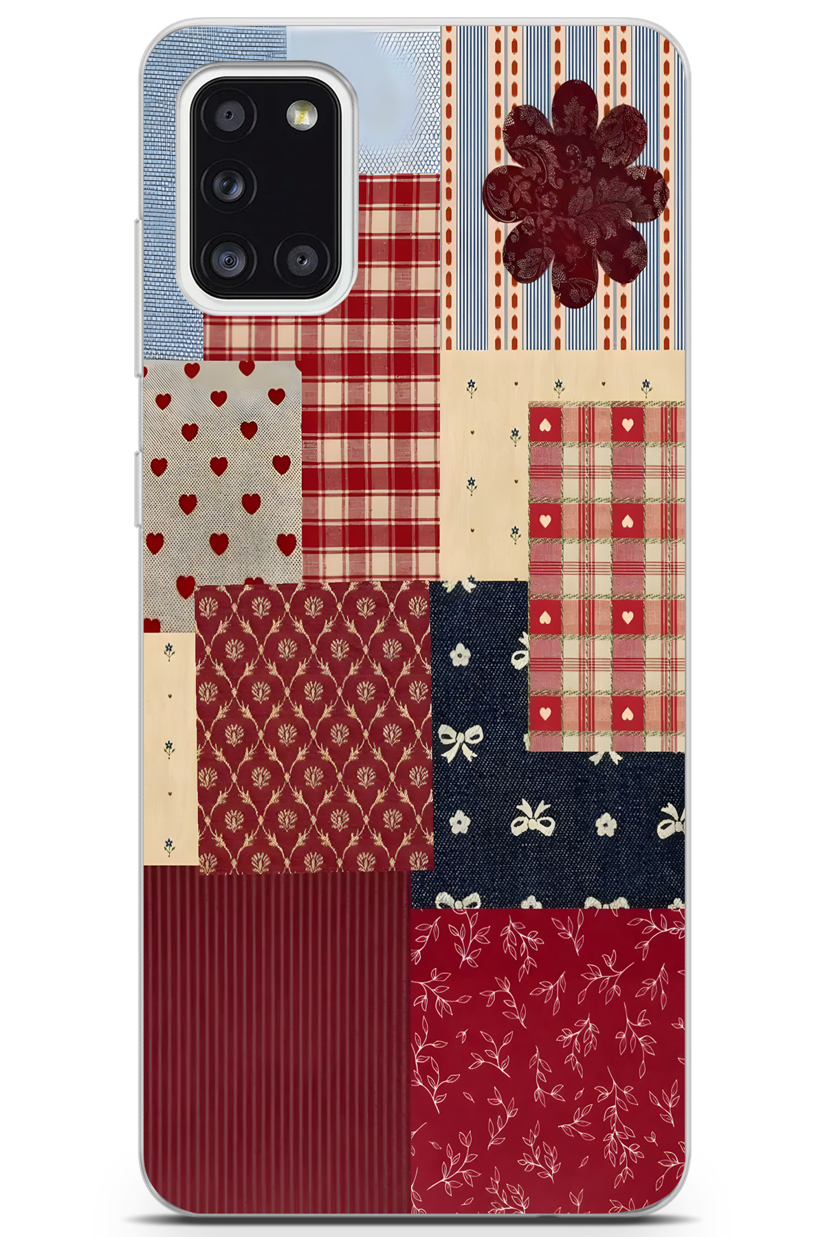 Samsung Galaxy A31 Compatible Printed Soft Silicone Transparent Phone Case