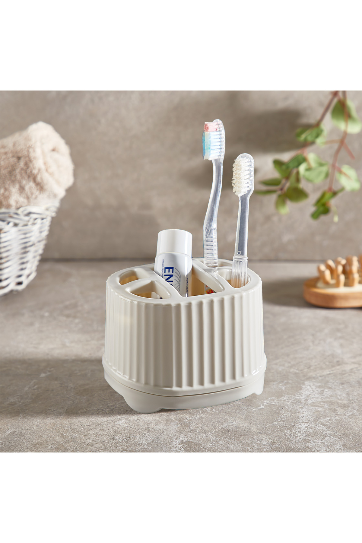 Mons 2 Adet Setüstü Diş Fırçalık Qlux Setüstü Diş Fırçalık Banyo ve Makyaj Organizer L-00848