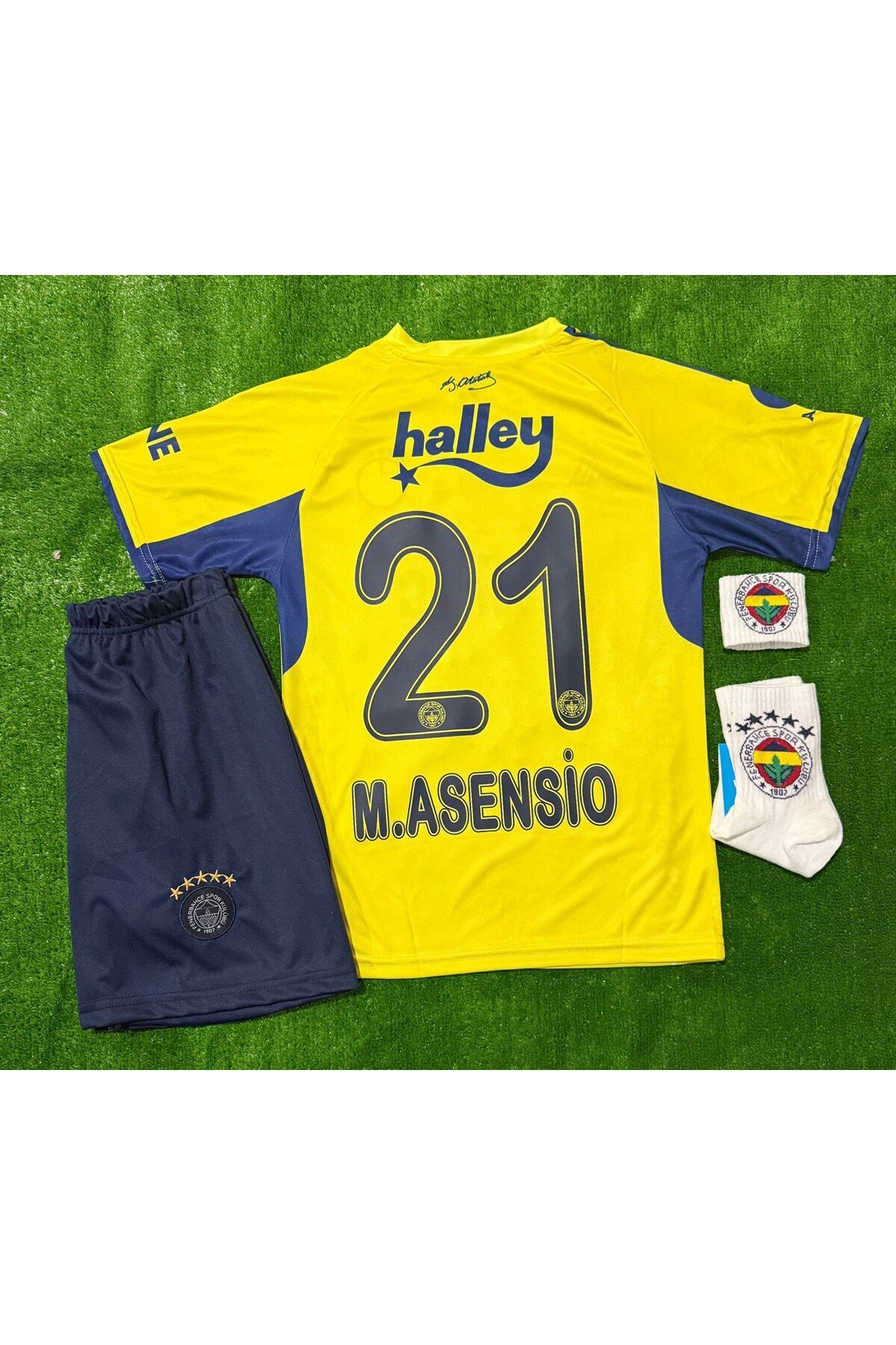 Alaturka Mix Fe.ner.bah'çe 2026 Marco Asensio Deplasman Sarı Yeni Sezon Çocuk Forması 4'lü Set