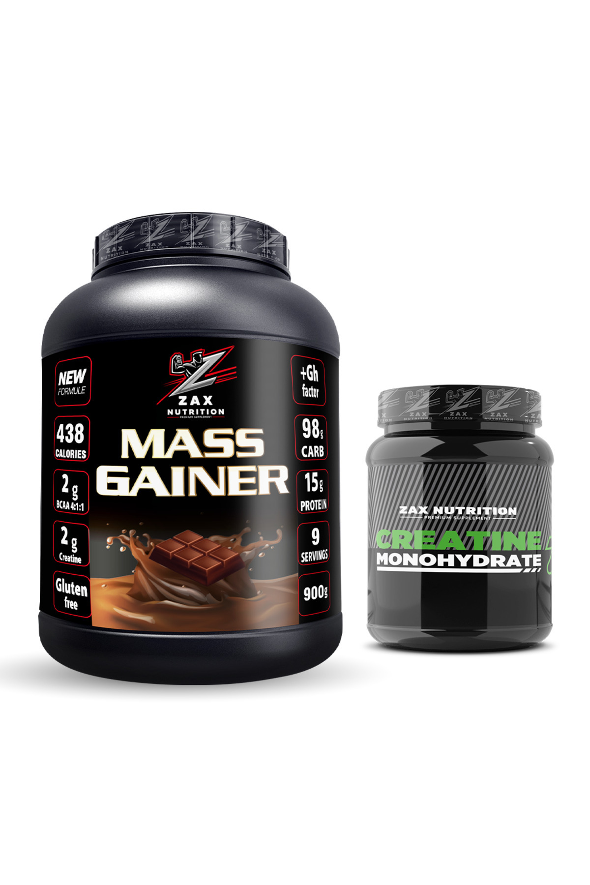 zax nutrition MASS GAİNER 900gr CREATİNE 150 gr HACİM PAKETİ