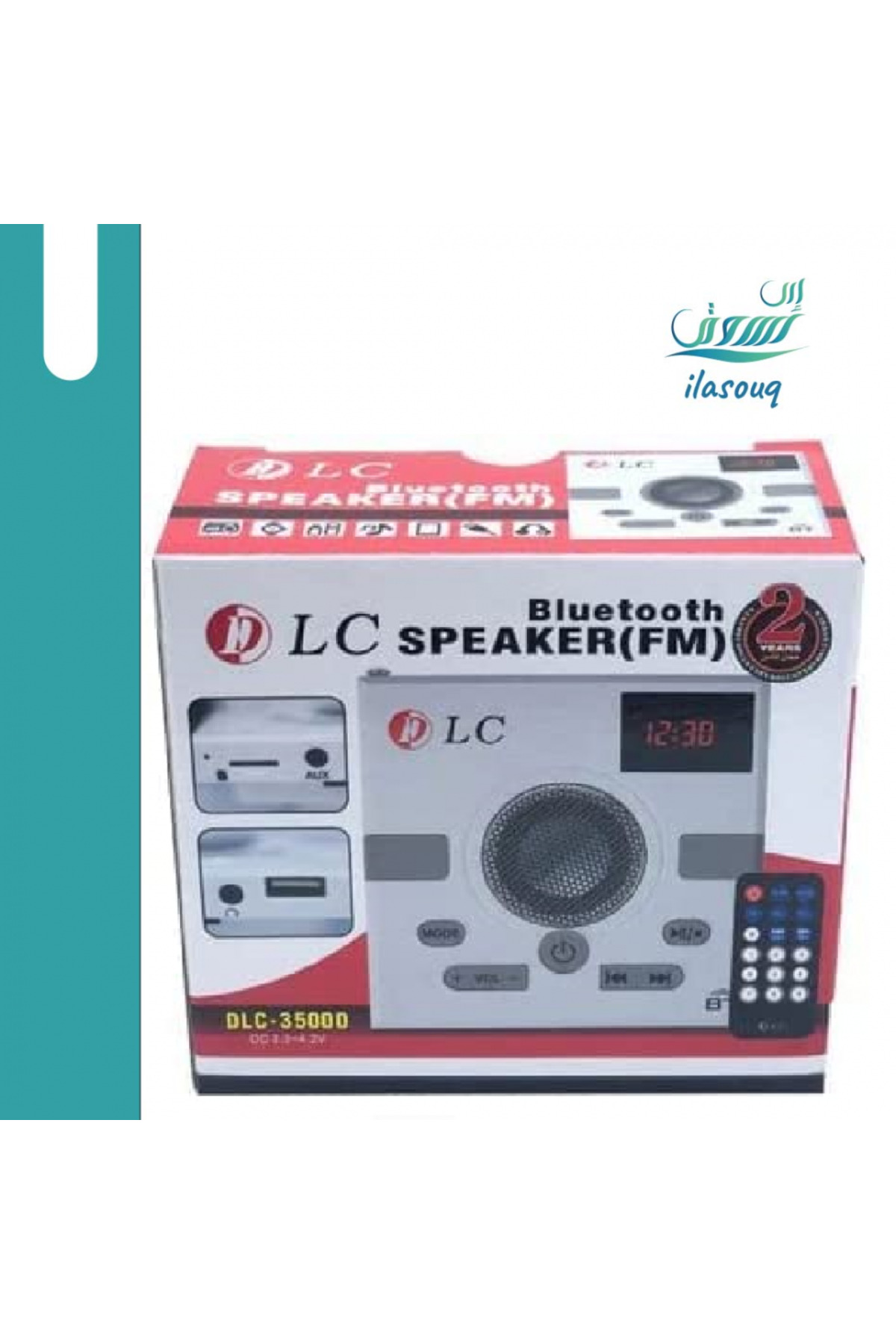 مكبر صوت محمول يعمل بالبلوتوث وراديو مع جهاز تحكم عن بعد