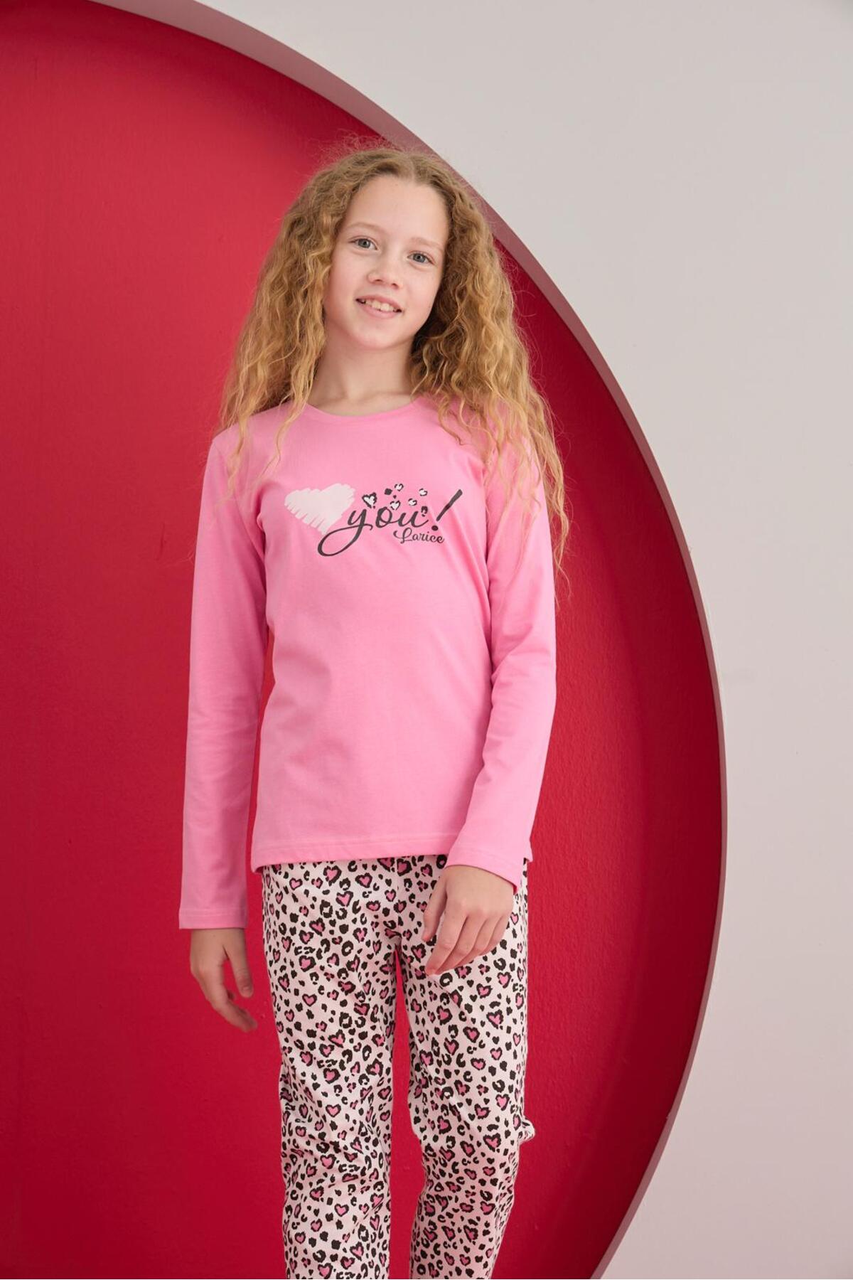 LARİCE KİDS KIZ ÇOCUK UZUN KOL PİJAMA TAKIMI fotoğrafı 2 (önizleme)