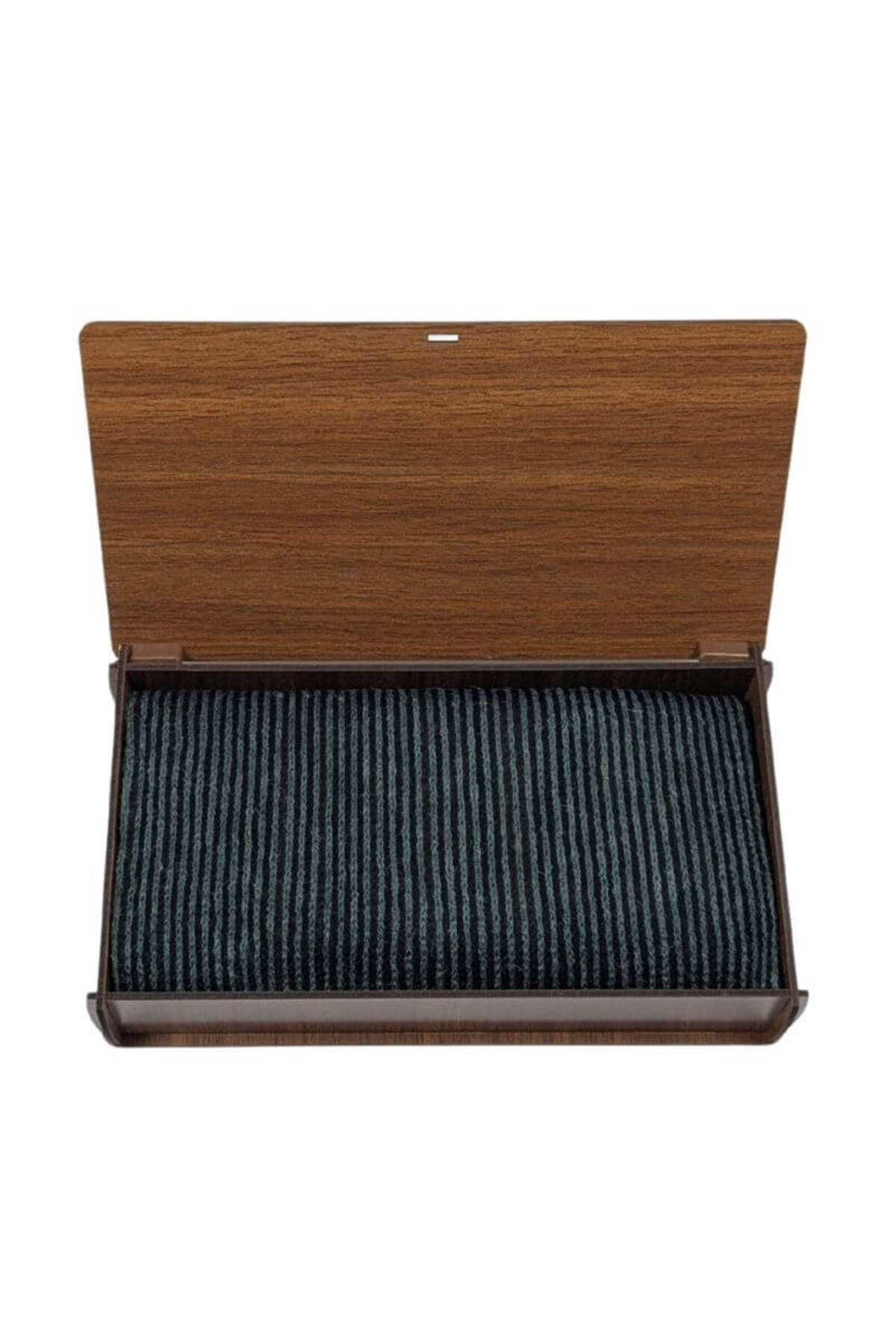  شال گردن مردانه زمستانی راه راه نازک مشکی خاکستری