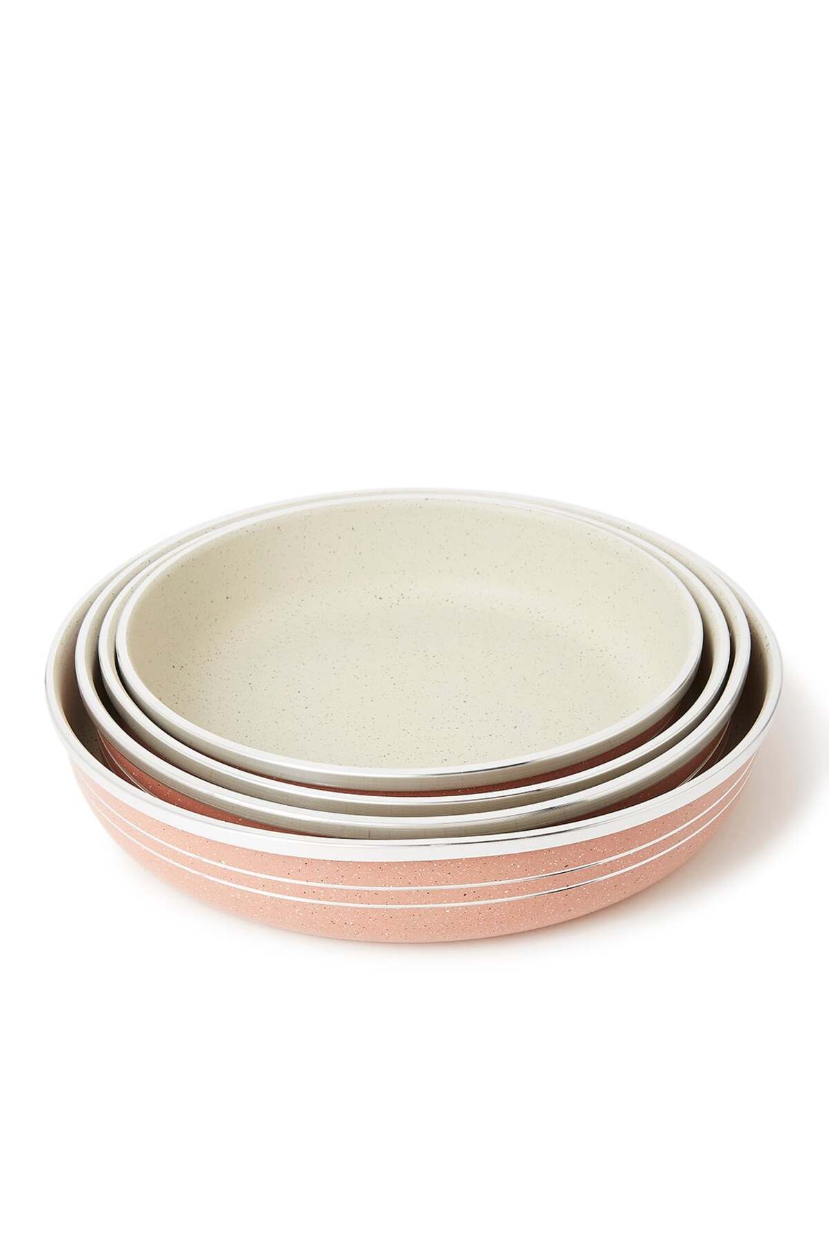 Dessini 4-Piece Non-Stick Bakeware Set (24cm,26cm,28cm,30cm) Beige/Light Pink