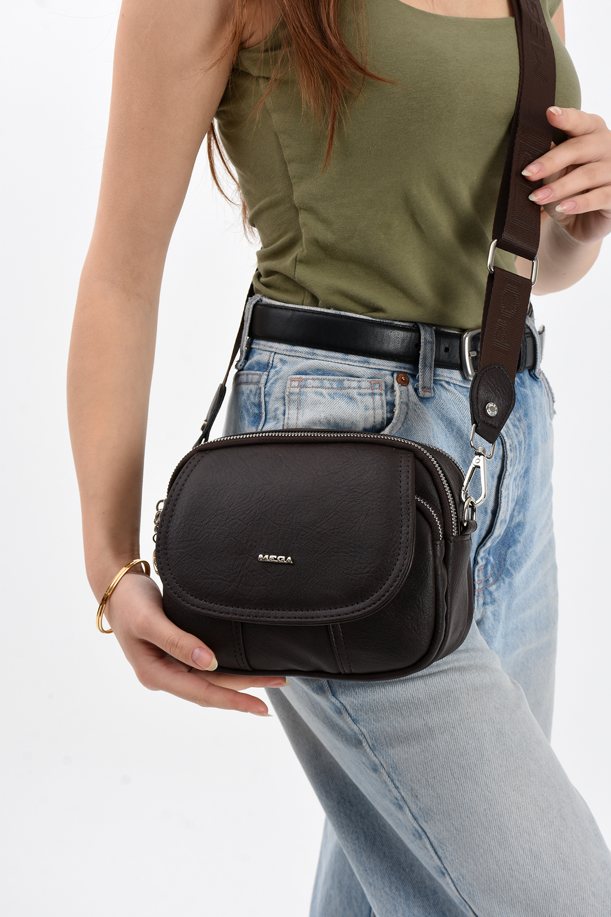 mega polo Lisbon/Soft Leather Stylish and Functional Crossbody Women's Bag
