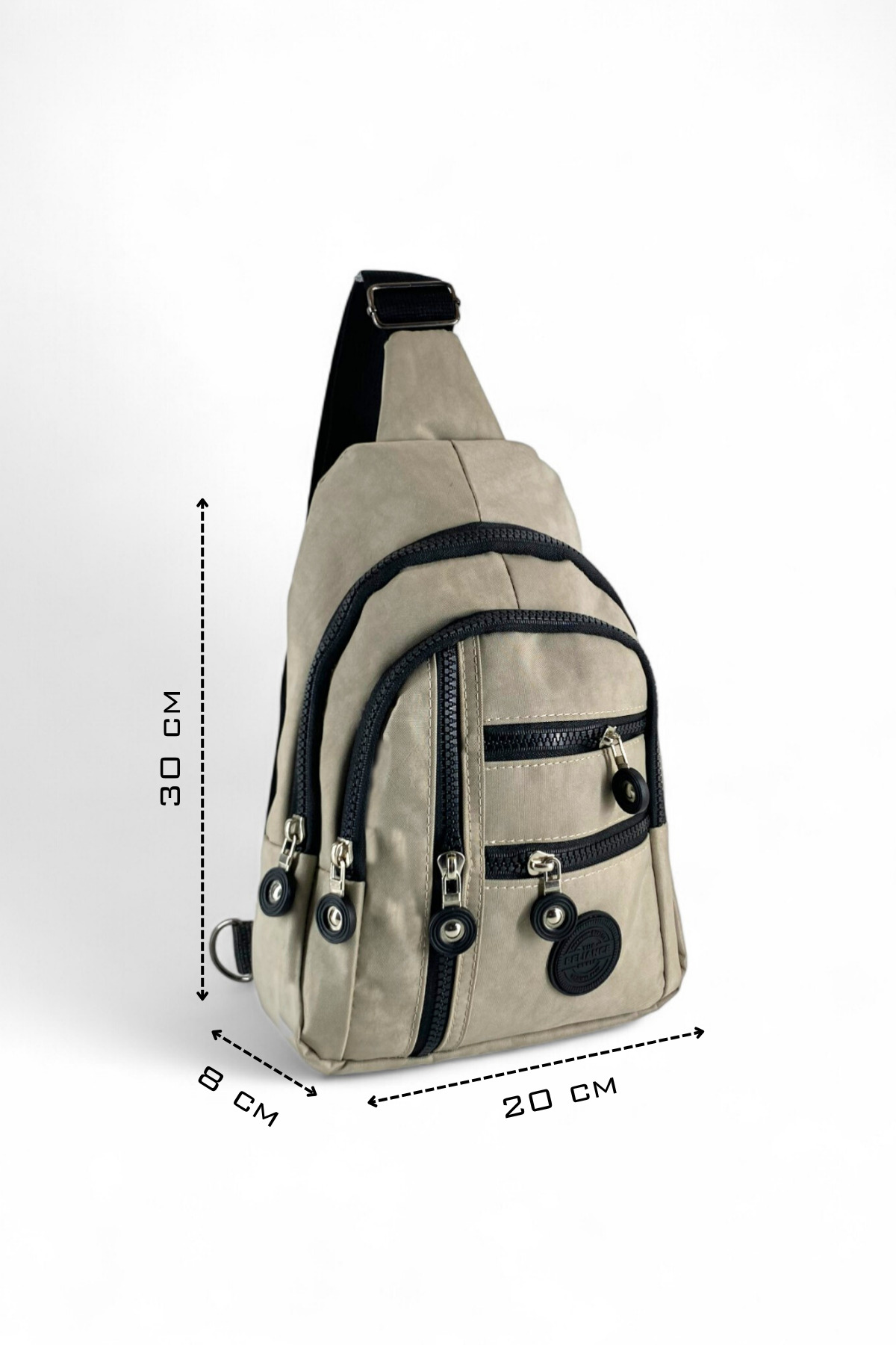 RELIANCE Unisex Çapraz Askılı Göğüs Çantası, Çok Bölmeli Günlük Omuz Çantası, Bodybag görsel 3