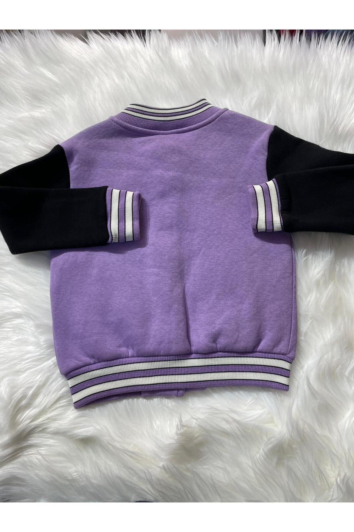 mayakids MOR CITCITLI ŞARDONLU KOLEJ CEKET fotoğrafı 5 (önizleme)