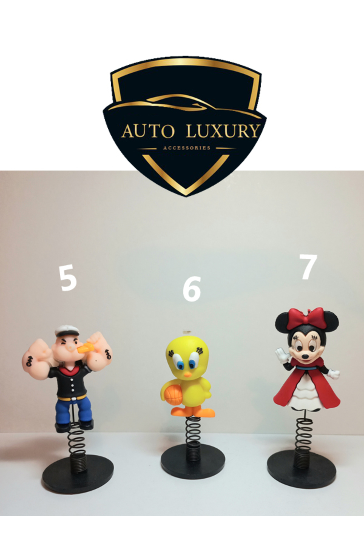 AUTO LUXURY Kafa sallayan emoji zıpzıp yaylı maskot araba süsü oto