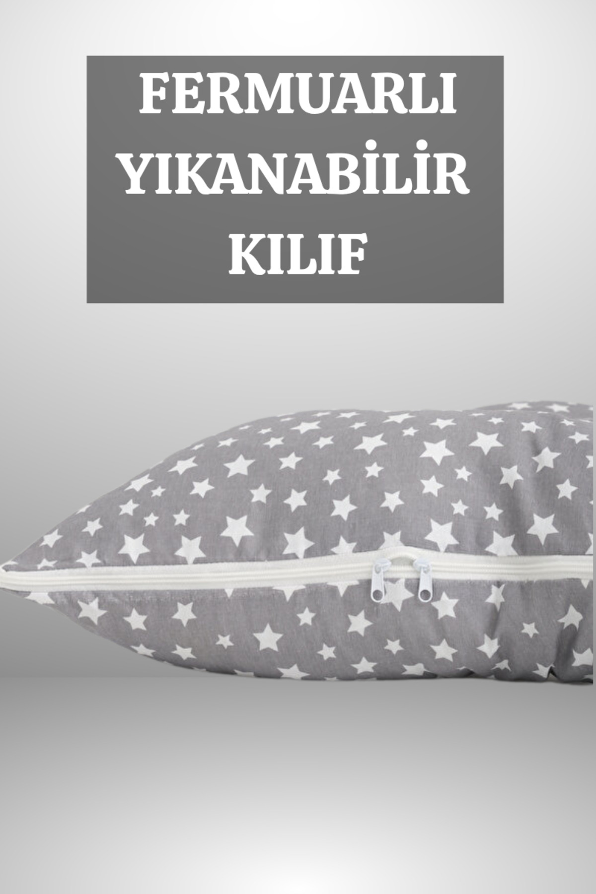 Genel Markalar 5 BÖLGE DESTEKLİ HAMİLE YASTIĞI VE YATAĞI YILDIZLI GRİ RENK fotoğrafı 4 (önizleme)
