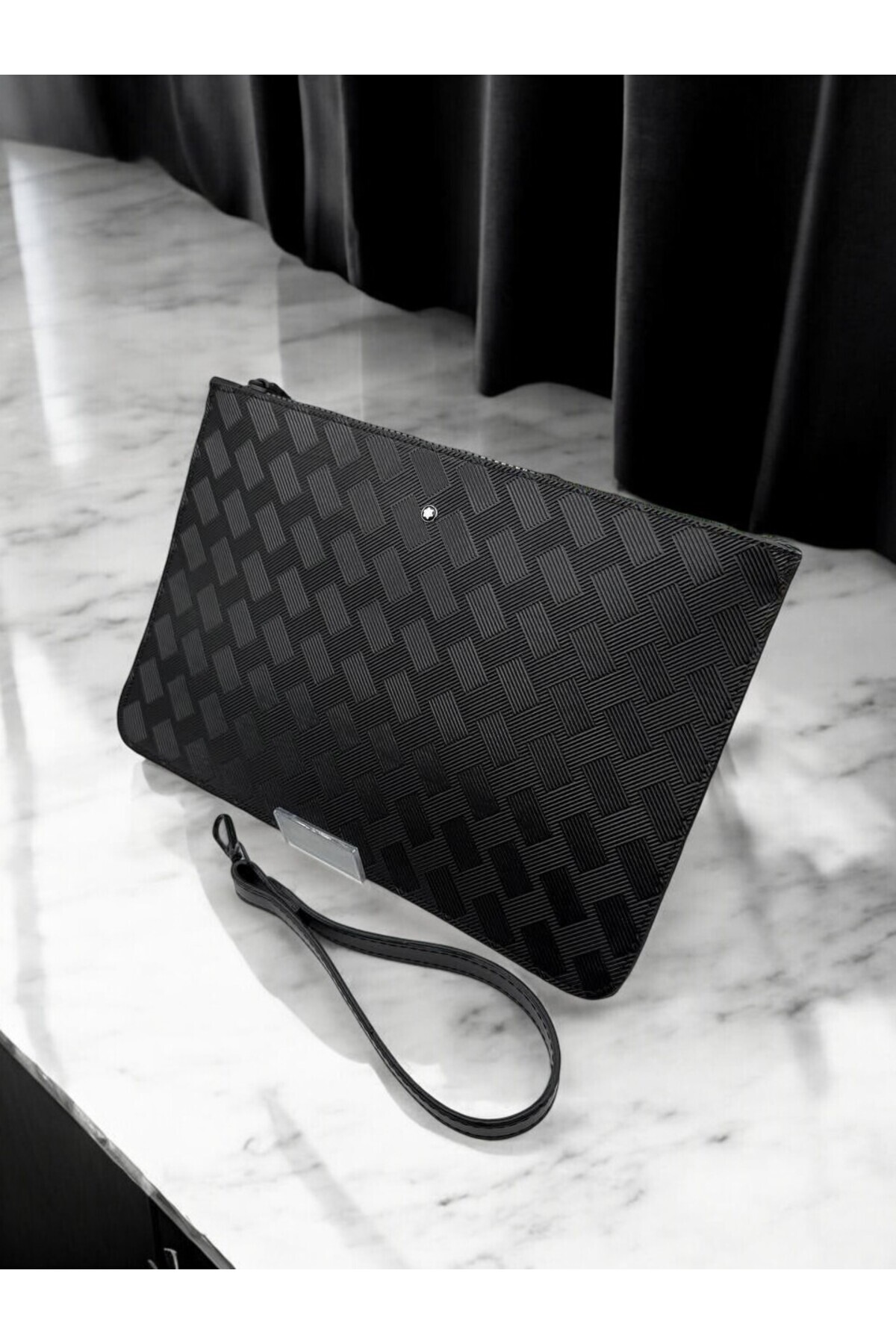 bagel CLUTCH ÇANTA SİYAH