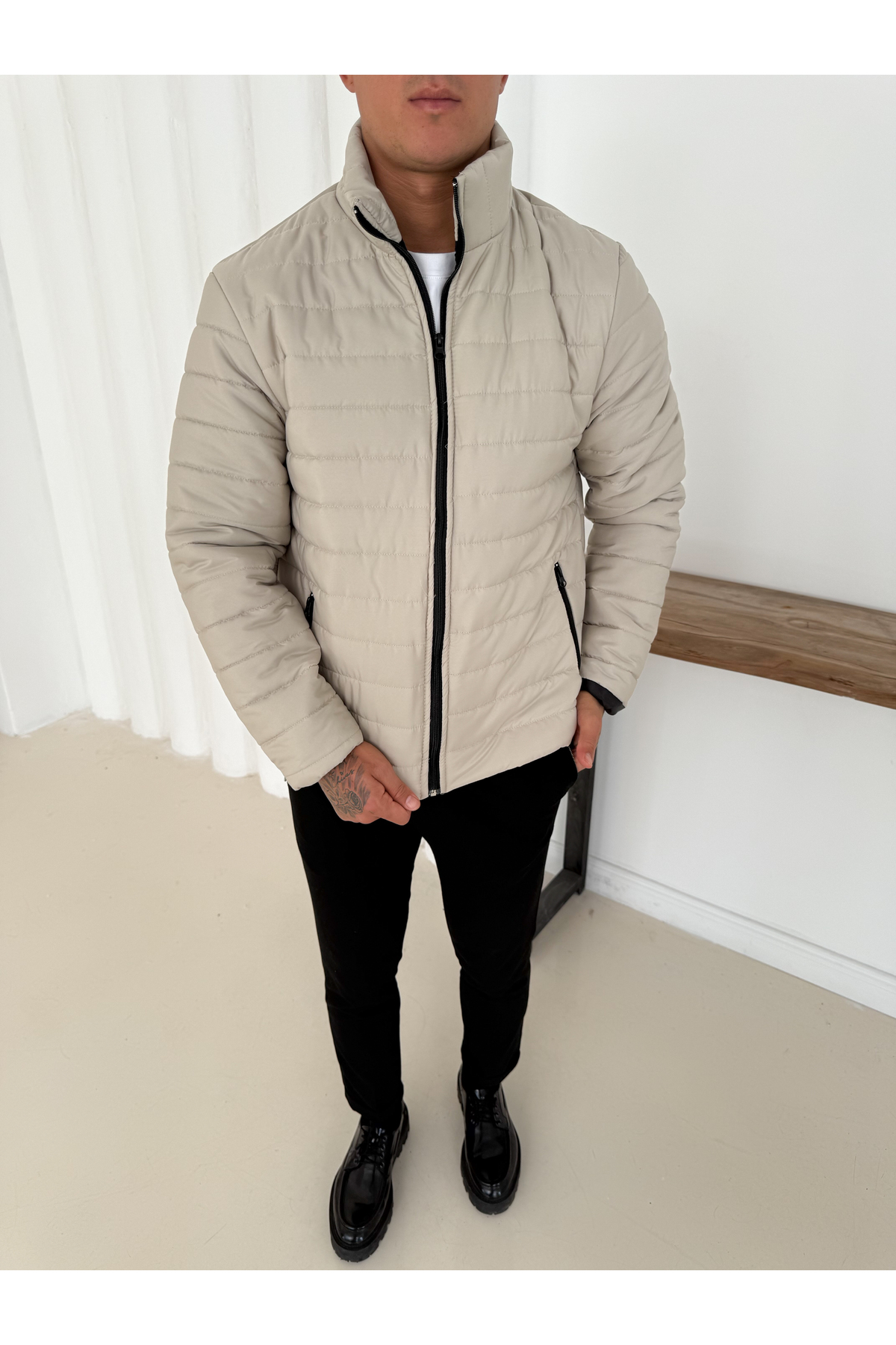 Gameyal  2 Adet Erkek Çift Cepli Astarlı Şişme Mont Ceket - Görsel 2