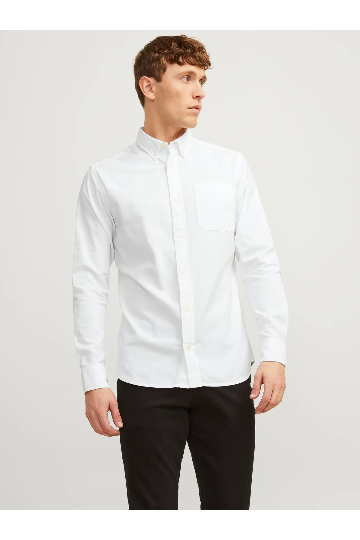 پیراهن مردانه راسته آستین بلند | جک اند جونز Jack & Jones 12192150 - تصویر 2