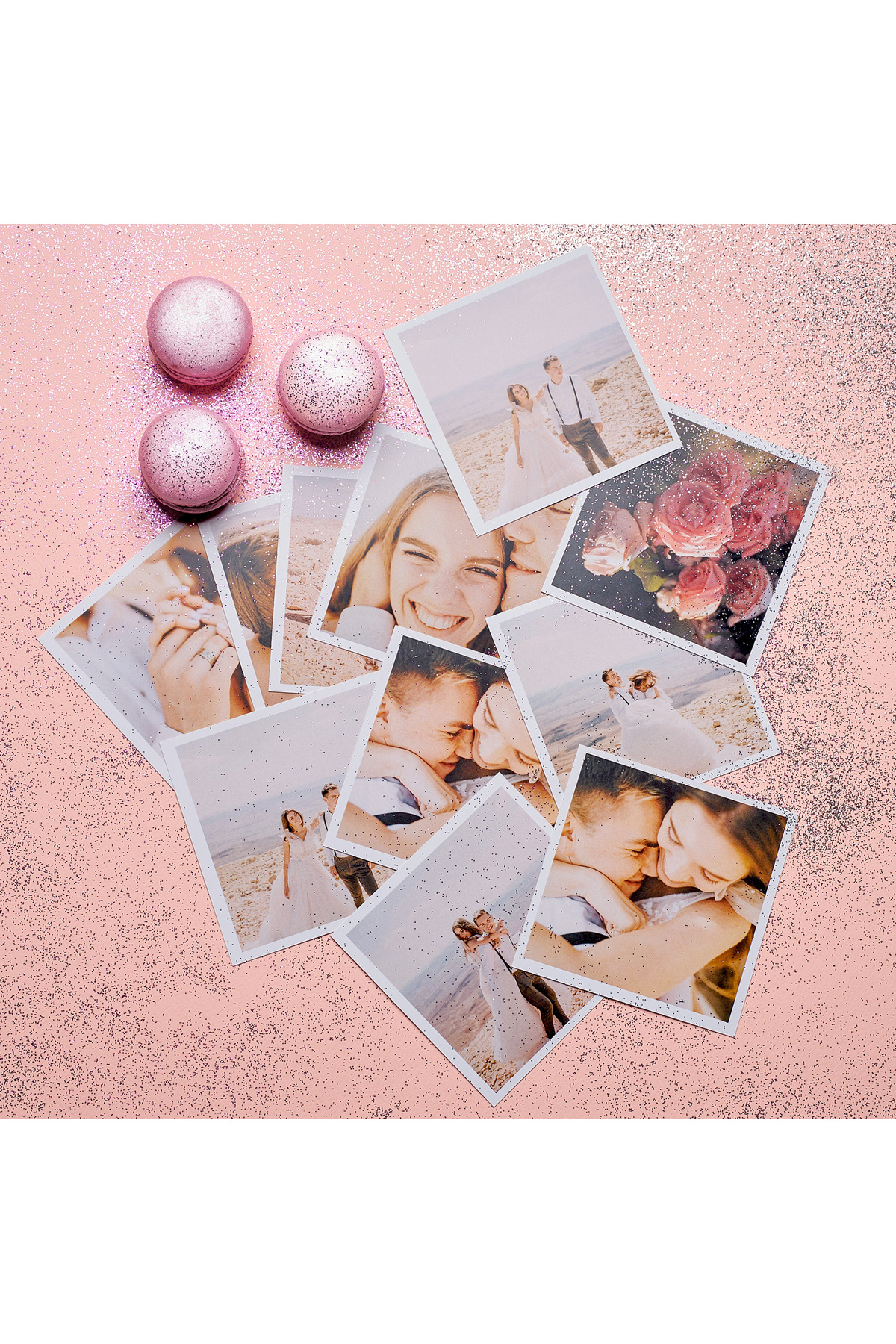 Hediyesepeti Kişiye Özel 10x10 Kare Kart Fotoğraf Baskı - 35 Adet