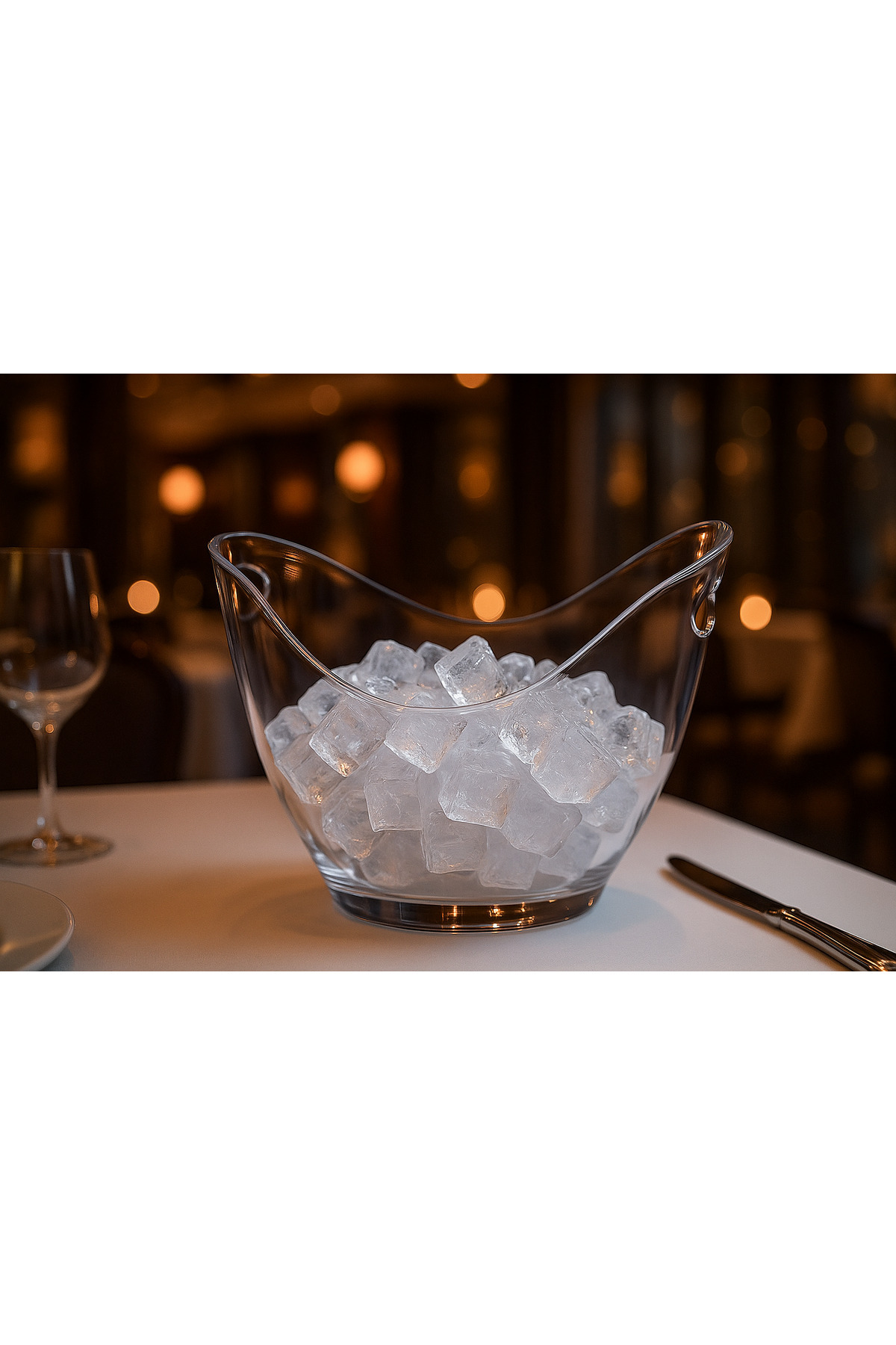 Veliday Akrilik Şişe Kovası 27cm*20cm*20cm 8 Litre Buz Kovası