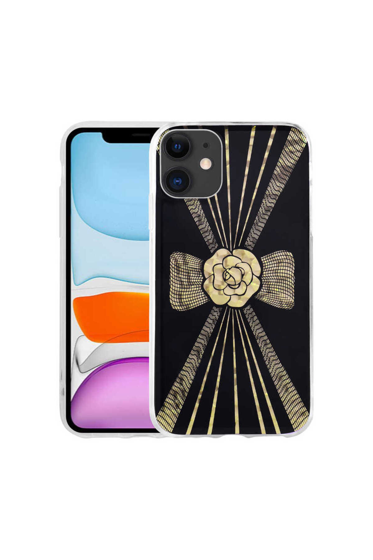 iPhone 11 Uyumlu Desenli Sert JoieCreatif Elnov Kılıf-NO3