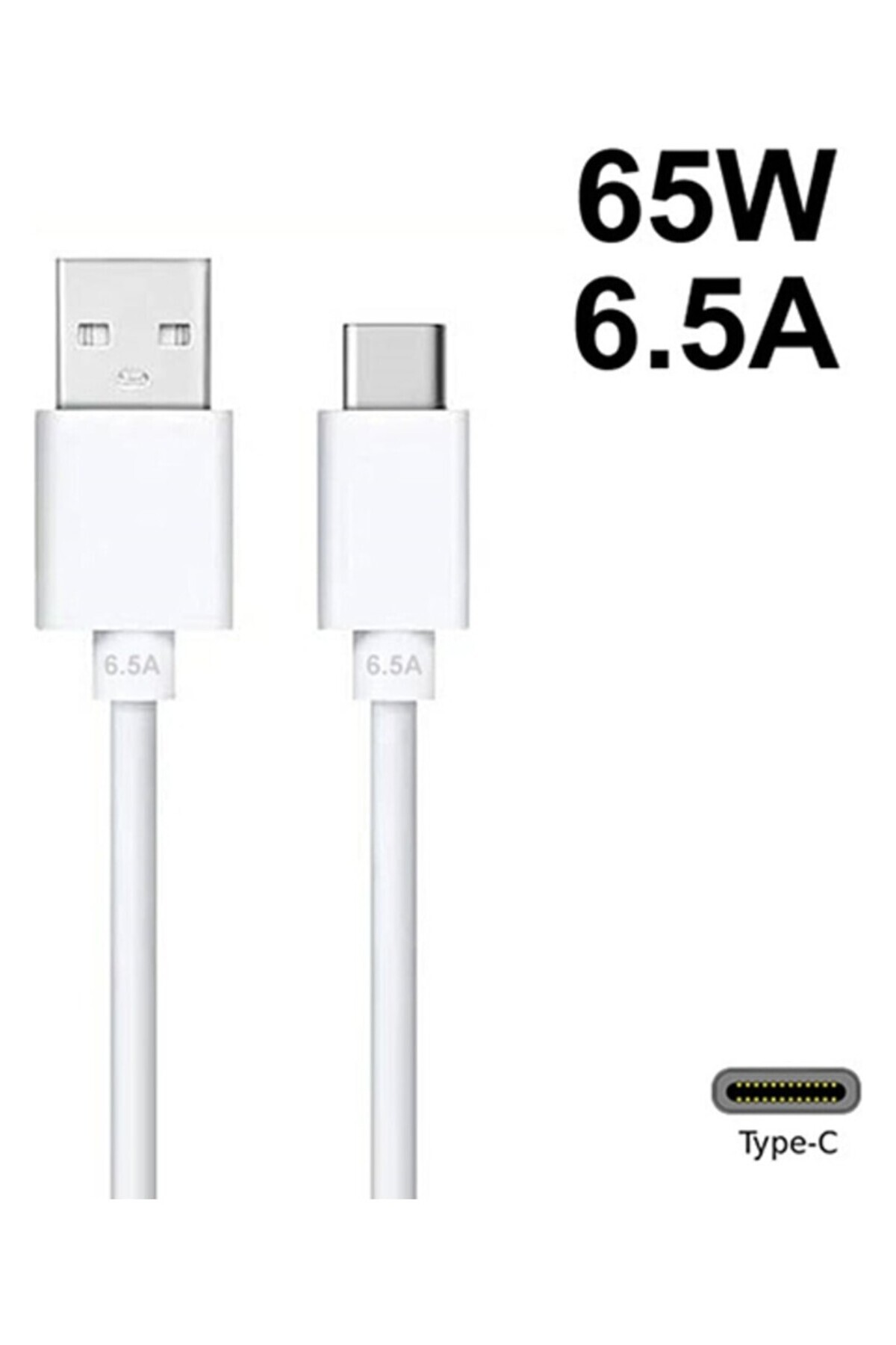 OPPO Realme Superdart 65W 6.5A Super Vooc Type-C Uyumlu Şarj ve Data Kablosu