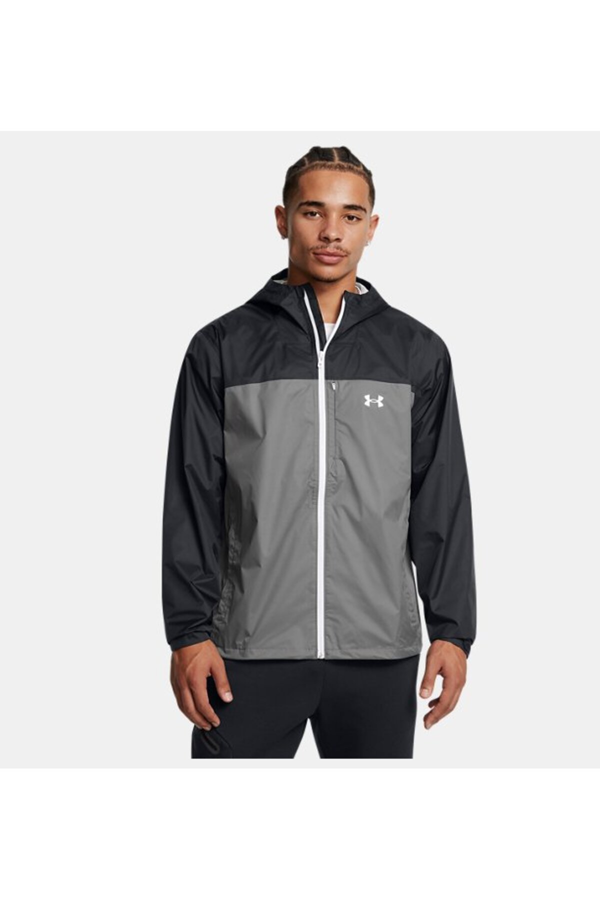 آندر آرمور کاپشن بارانی مردانه UA مدل Cloudstrike Colorblock کد 1381880-001