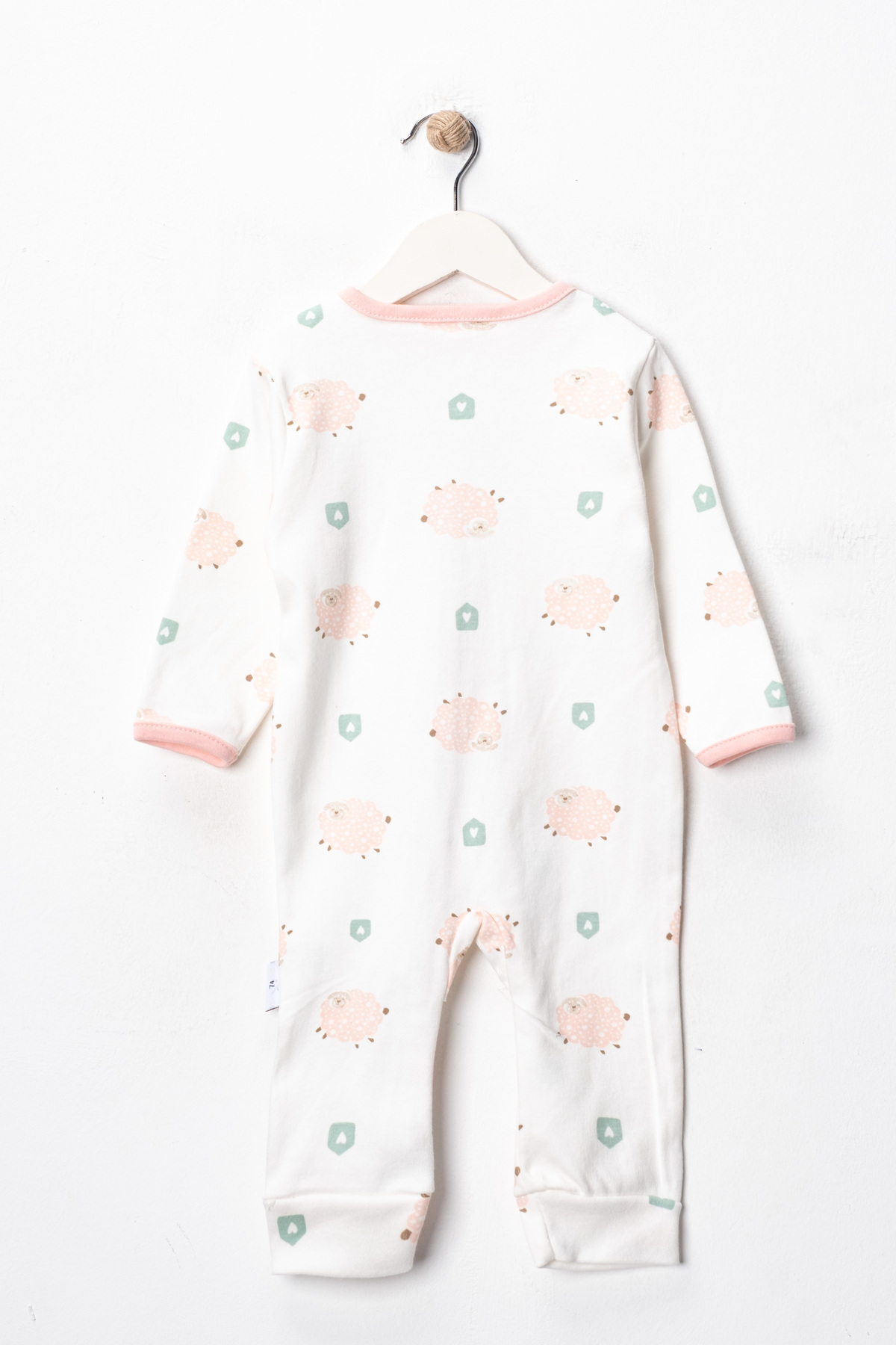 ENİA BABY Organik Kız Bebek desenli 3lü Tulum Takımı Yenidoğan kıyafet 9-12-18 ay 3lü Pamuklu 3 Parça fotoğrafı 4 (önizleme)