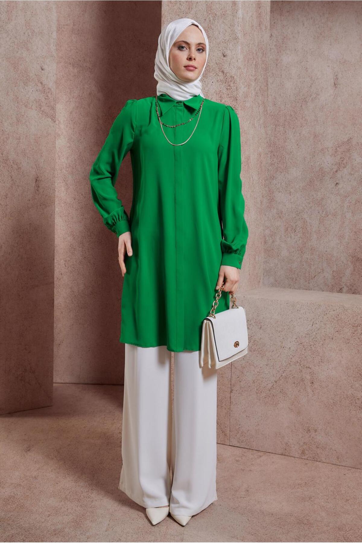 آلوینا پیراهن یقهدار تونیک ۴۴۴۴۸ آلوینا پیراهن یقهدار تونیک ۴۴۴۴۸