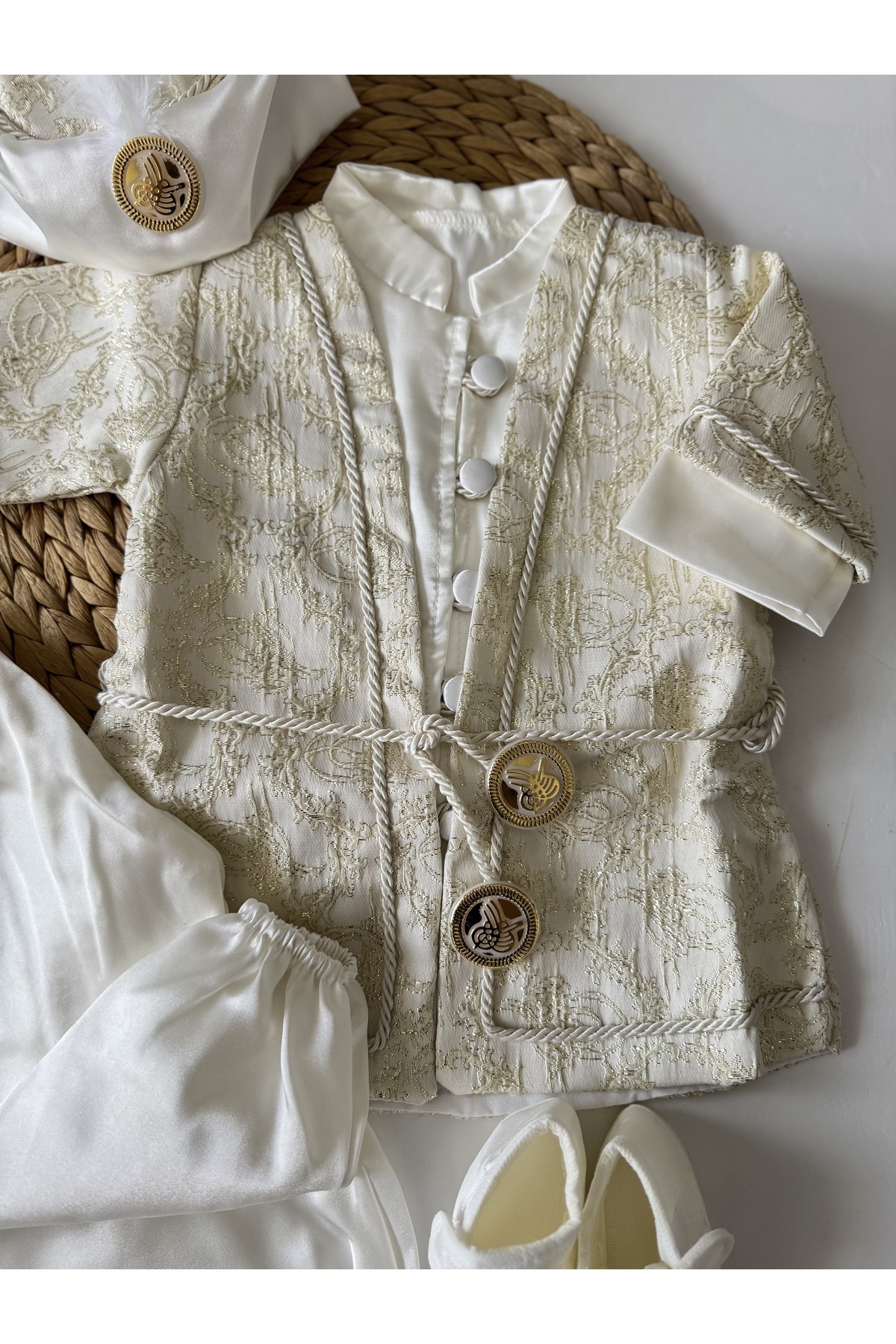 PİLEKİ BABY Yenidoğan 0 6 Ay Mevlüt Sünnet Takımı Mevlütlük Sünnetlik Şehzade Takımı Bebek Hediyelik fotoğrafı 3 (önizleme)