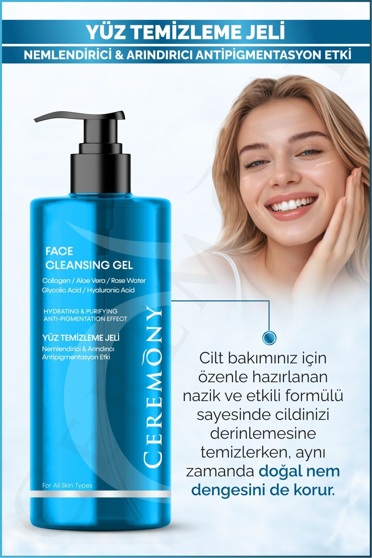 Hyaluronik Asit Temizleme Jeli 400 ml | Nemlendirici Bariyer Dostu Cleanser x 4 Adet — TYC759W96N170290971260360 — تصویر 6 از 7