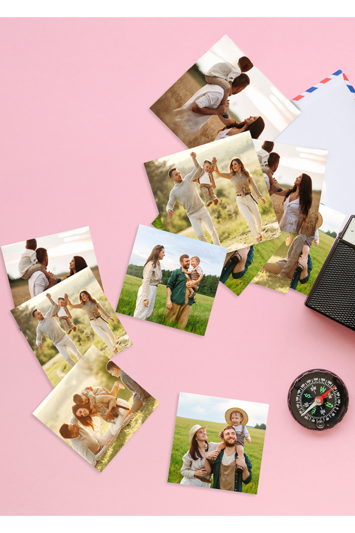 tinystoriestr Mini Kare Klasik Kart Fotoğraf - 24 Adet (5,5x5,5 cm)