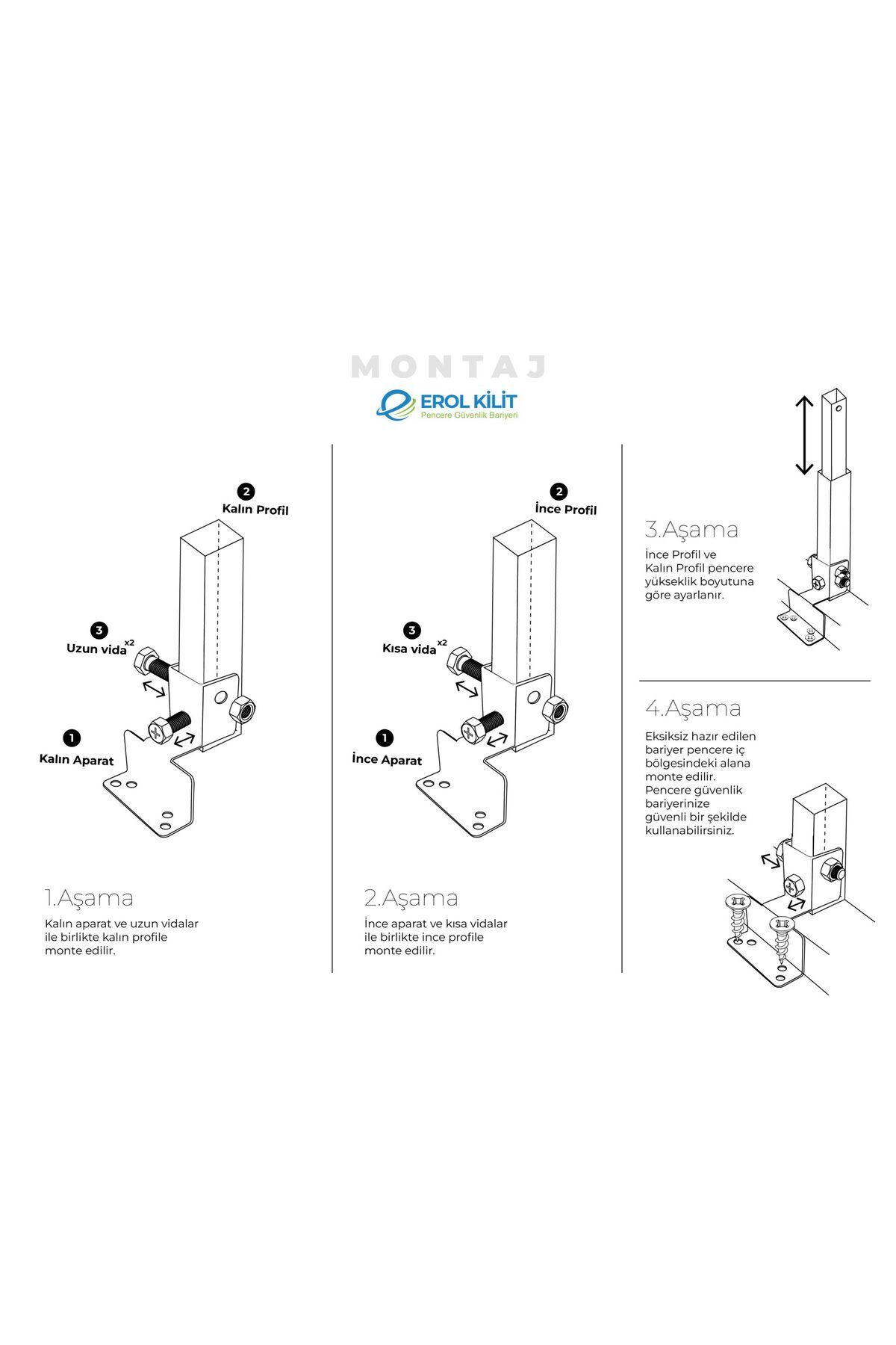 Erol Pencere Güvenlik Bariyeri - Uzayıp Kısalabilen 1 Adet (ÇUBUK) fotoğrafı 7 (önizleme)