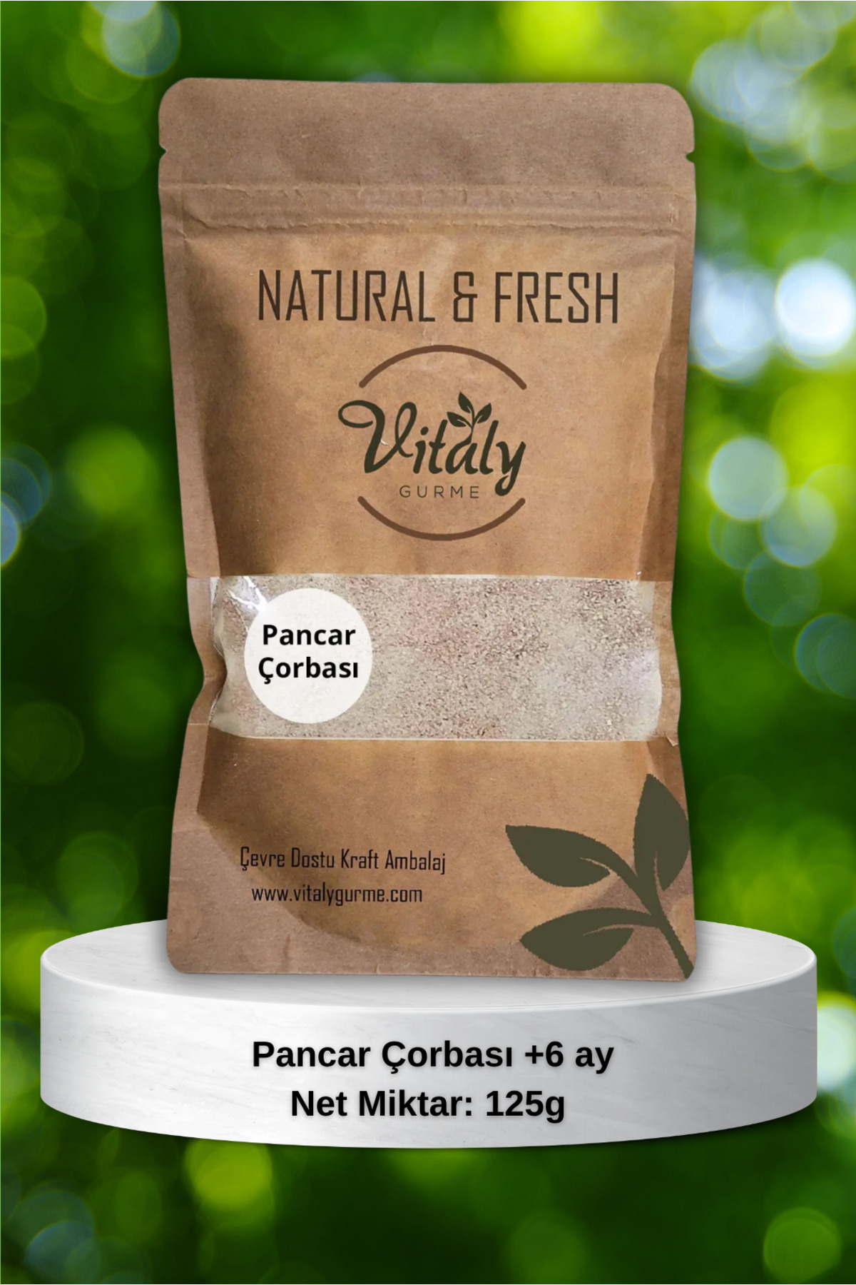 Vitaly Gurme Pancarlı Bebek Çorbası - +6 Ay Bebek Çorbası Ek Gıda Katkısız 125gr