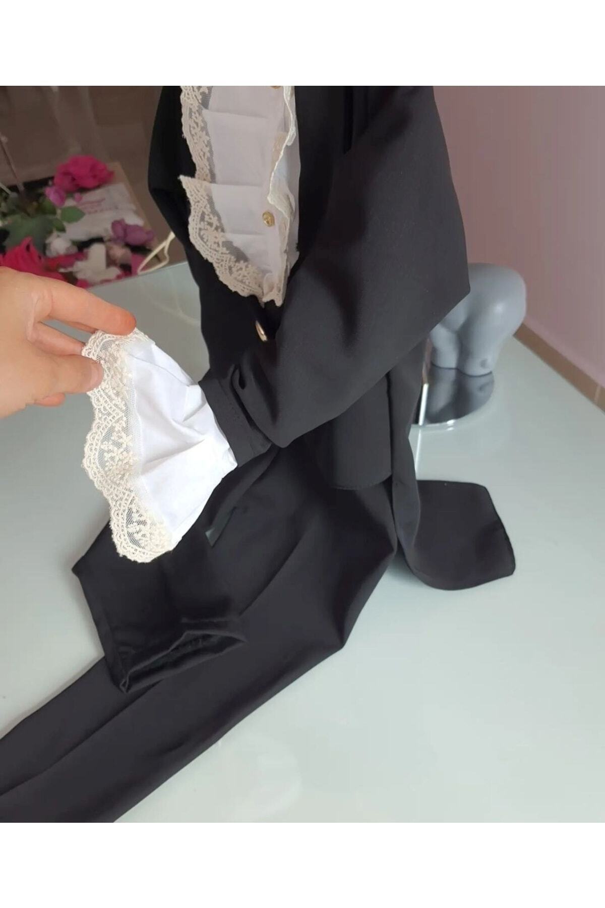 Tozpembebaby Siyah Frak Takimi- Dogumgunu Kostumu- Prens Takimi- Mevlut Takimi fotoğrafı 3 (önizleme)