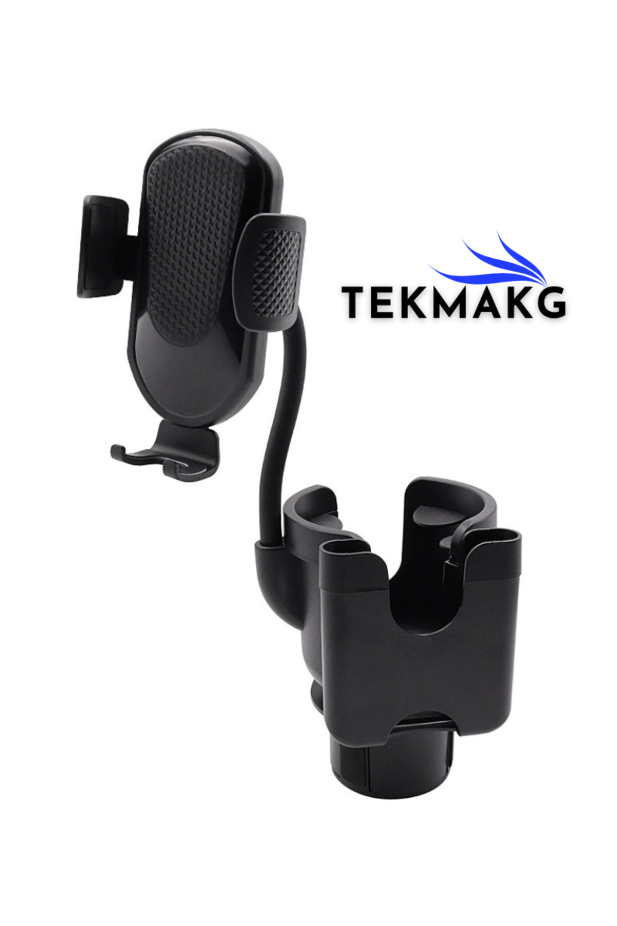 3in1 Genişleyebilir Ayaklı Araç İçi Bardak Telefon Tutucu ve Düzenleyici Organizer