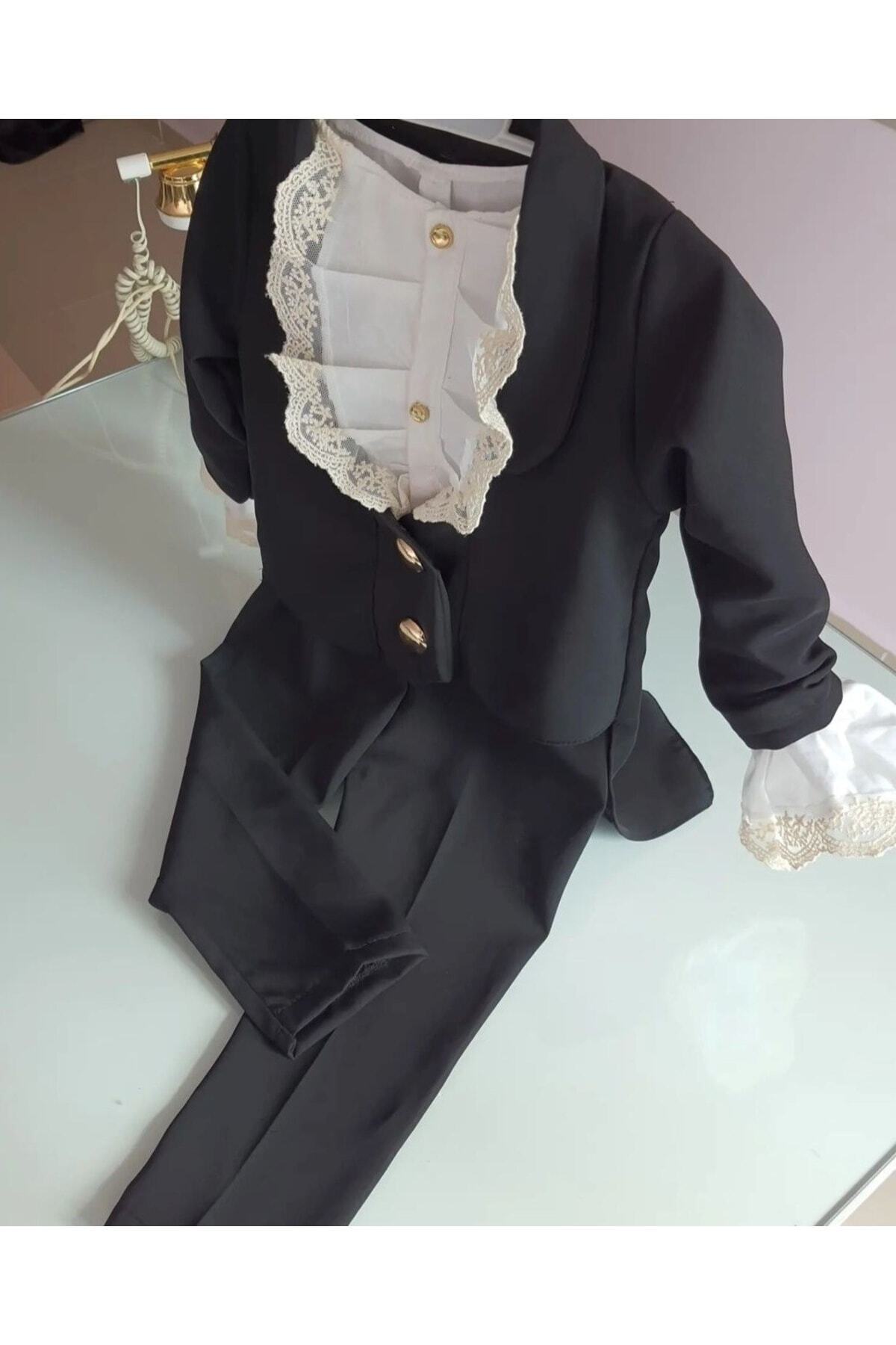 Tozpembebaby Siyah Frak Takimi- Dogumgunu Kostumu- Prens Takimi- Mevlut Takimi fotoğrafı 4 (önizleme)