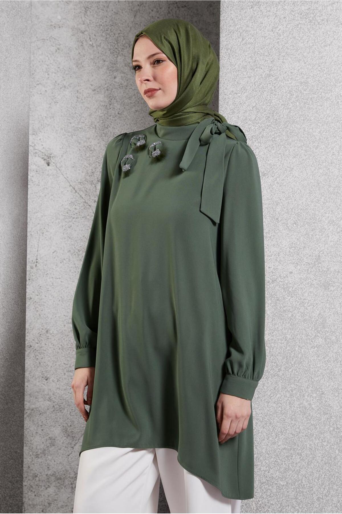 آلوینا تونیک یقه کراواتی ۴۵۱۷۱