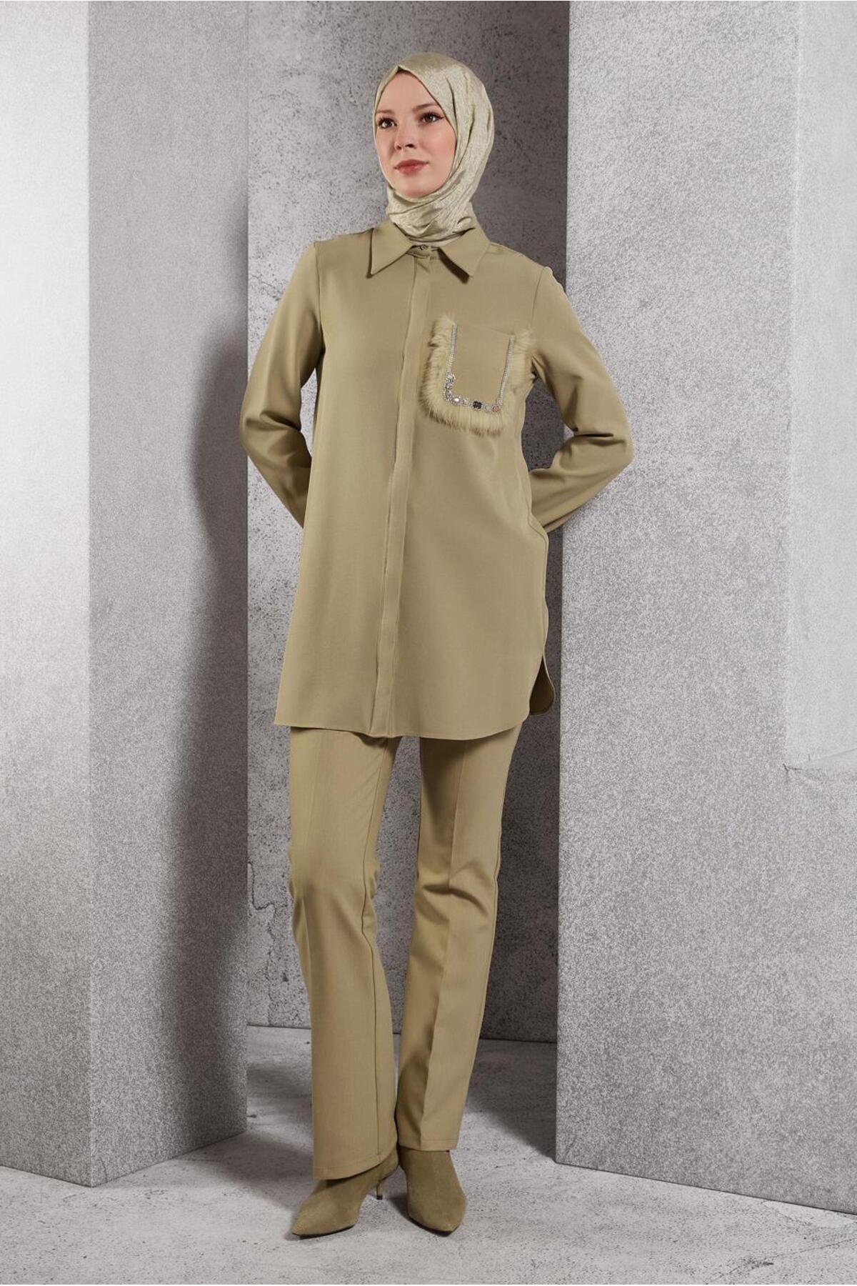 آلوینا تونیک جیبدار طرحدار ۴۵۱۵۵ آلوینا تونیک جیبدار طرحدار ۴۵۱۵۵