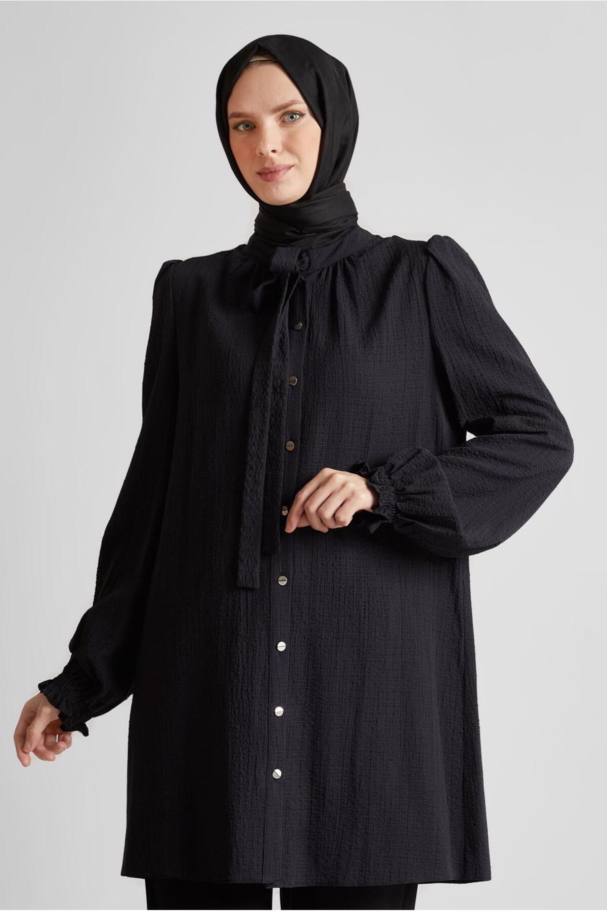 آلوینا تونیک یقه کراواتی ۴۵۶۲۵