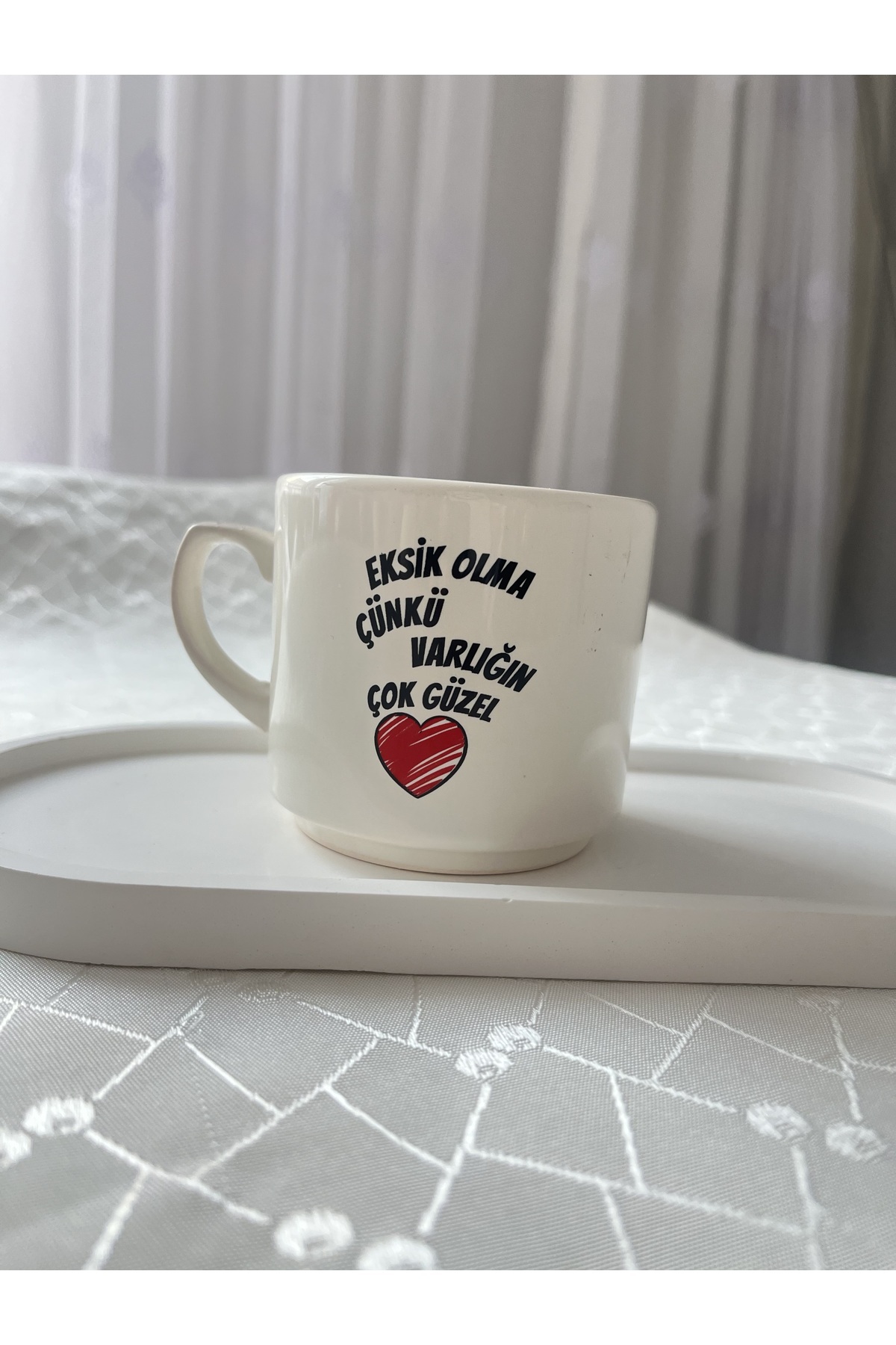 Esprili Kupa Bardak Çay Kahve Fincanı 200 ml