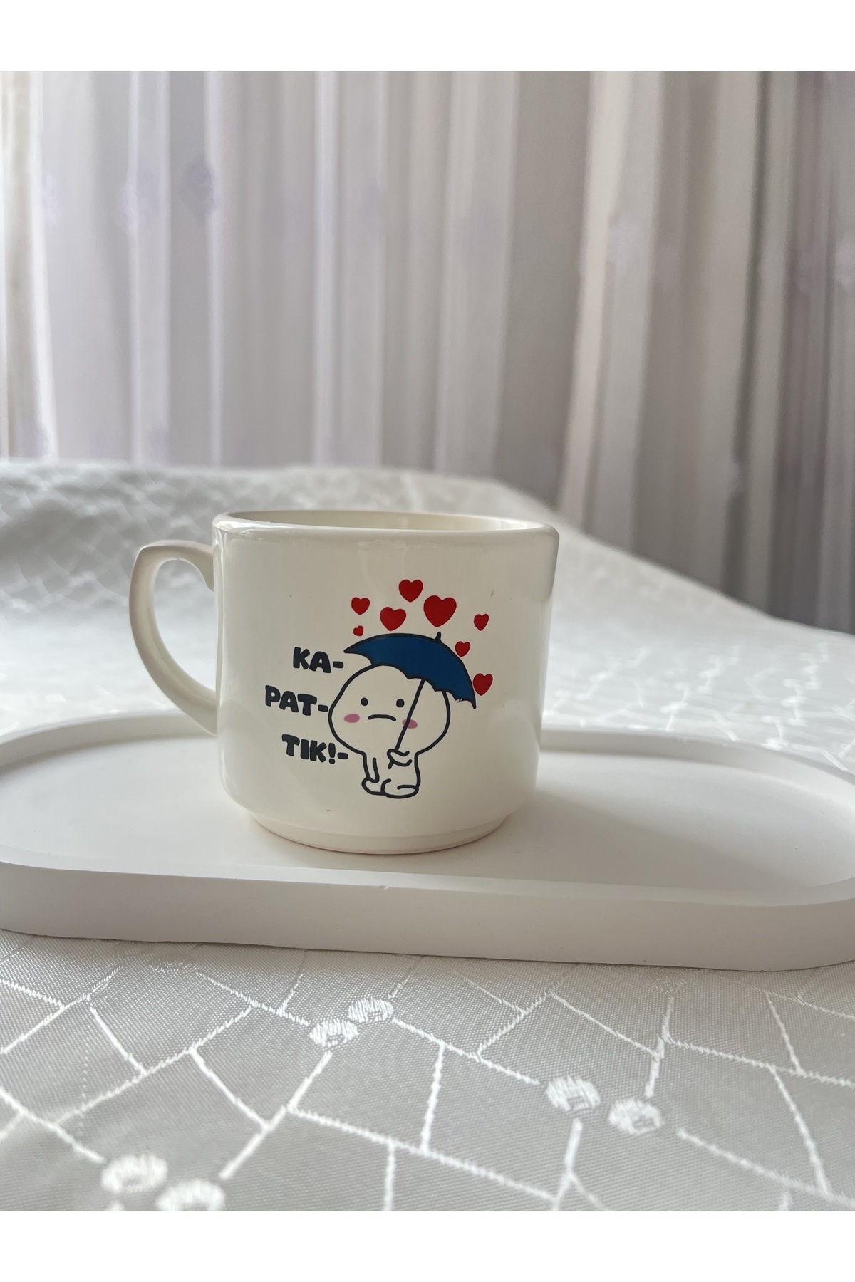 Esprili Kupa Bardak Çay Kahve Fincanı 200 ml