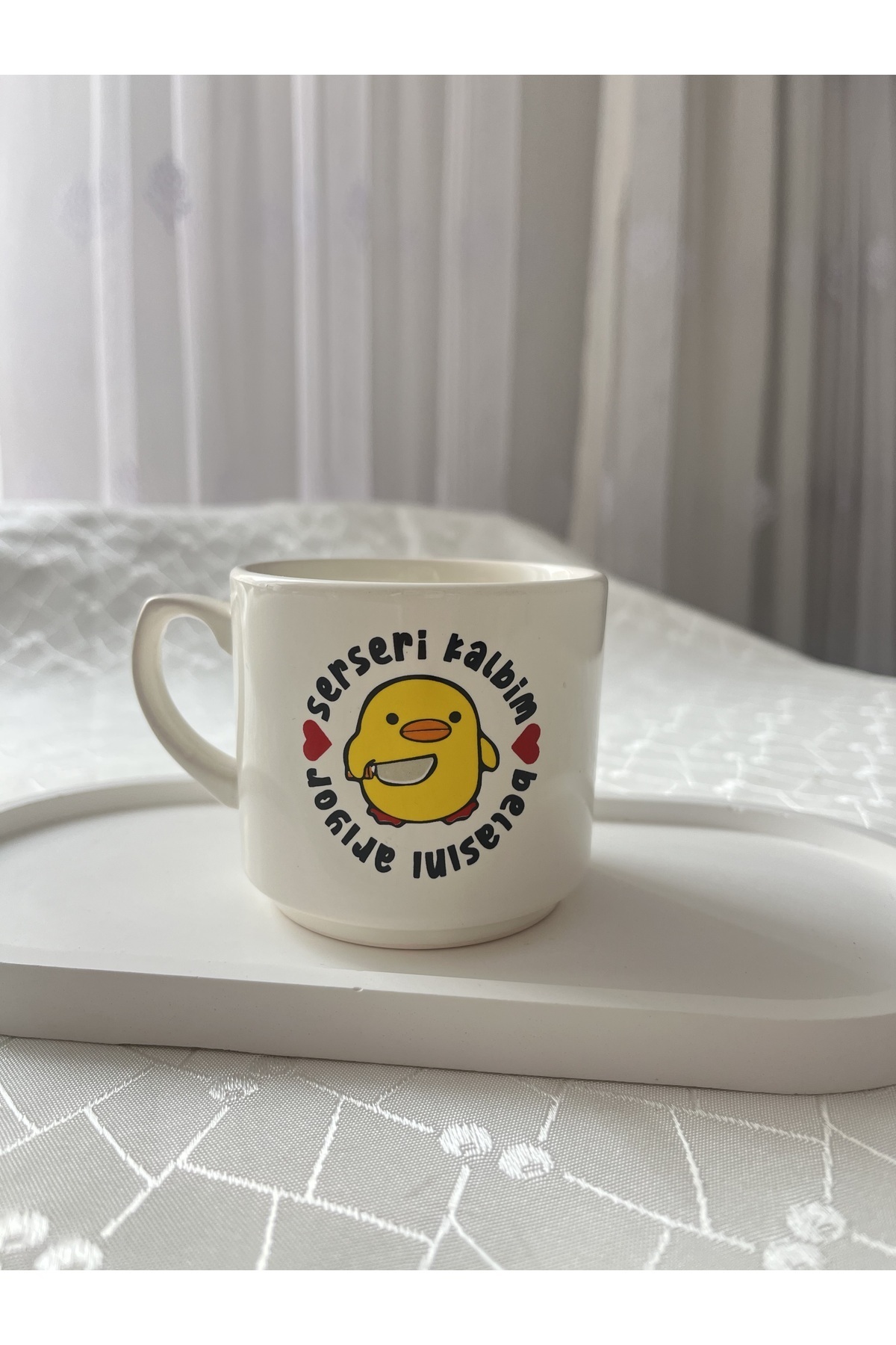 Esprili Kupa Bardak Çay Kahve Fincanı 200 ml