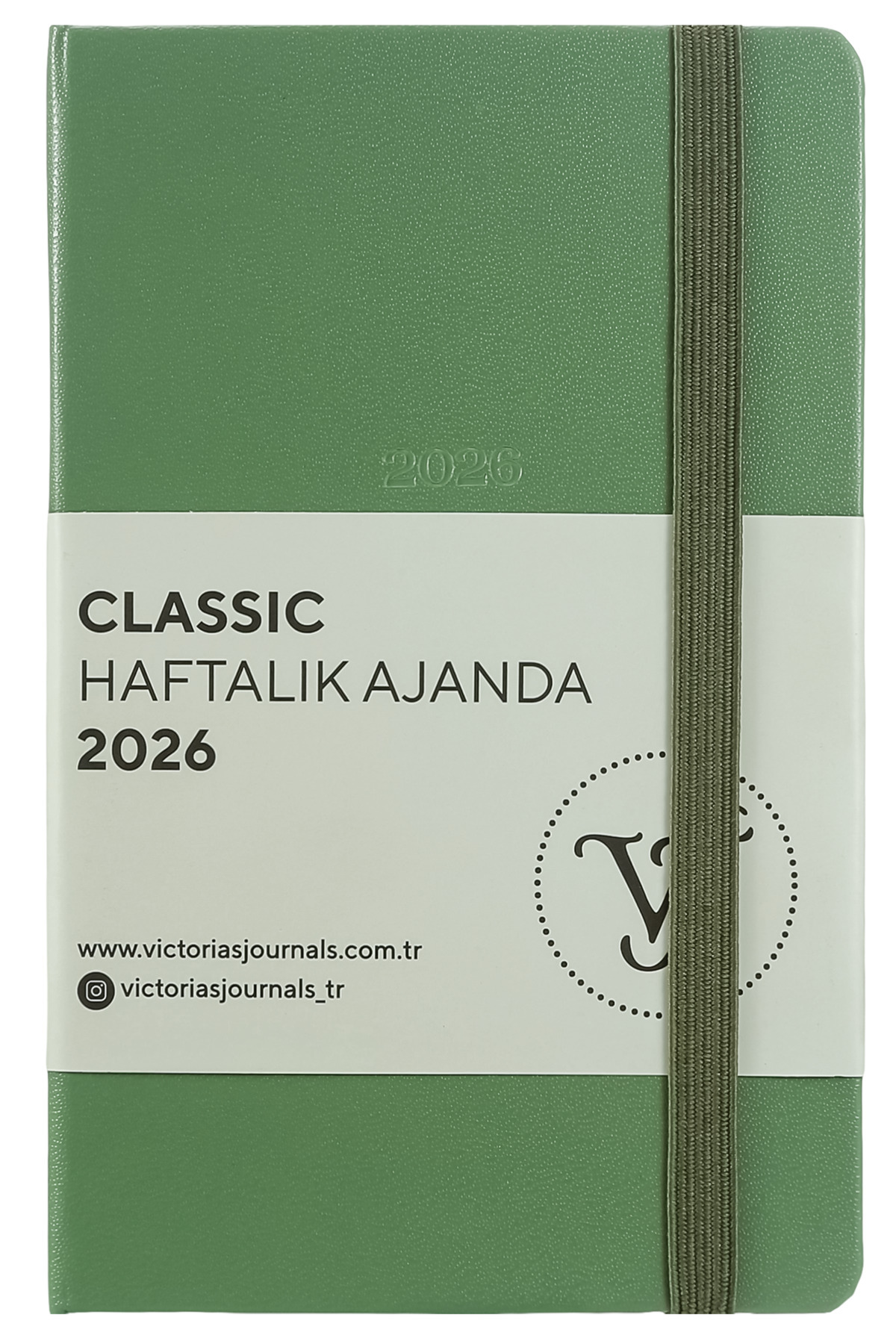 Victoria's Journals Classic 2026 Haftalık Ajanda A6 (9x14 cm) Sert Kapak.